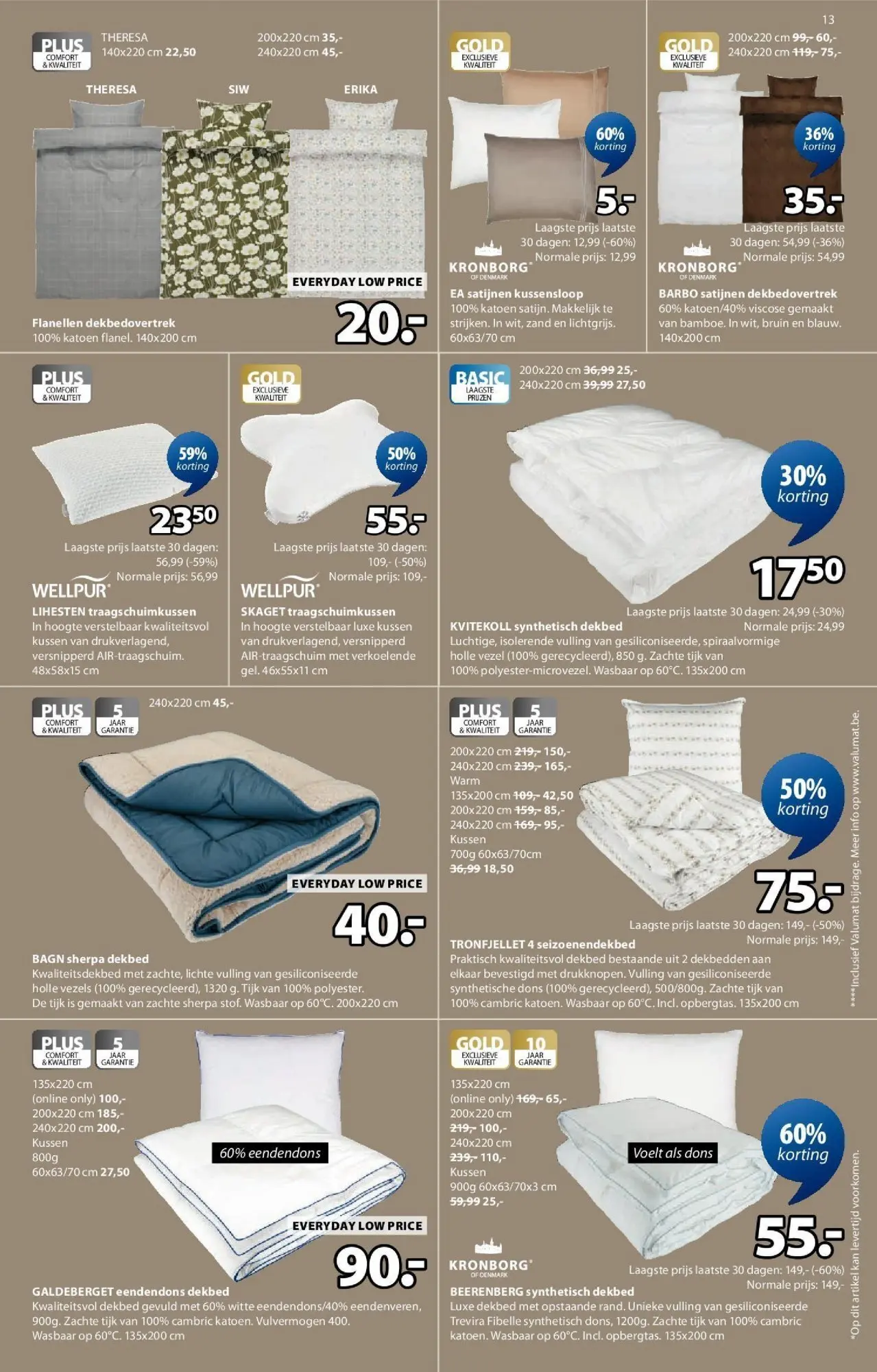 JYSK - JYSK folder  vanaf 07/12/2025 | Pagina: 13 | Producten: Kussen, Dekbed, Kan