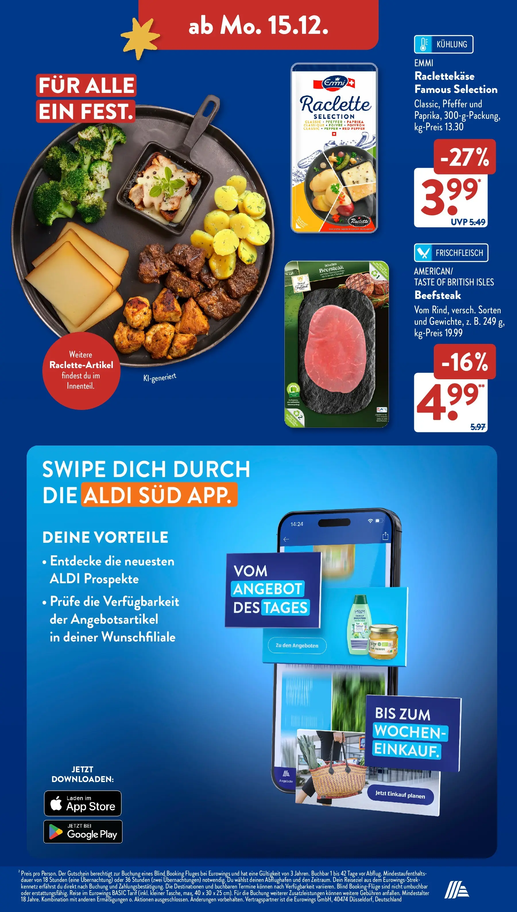 Aldi Süd - Aldi Süd: Wochenangebote (ab 14.12.2025) zum Blättern | Seite: 15 | Produkte: Pfeffer, Raclette