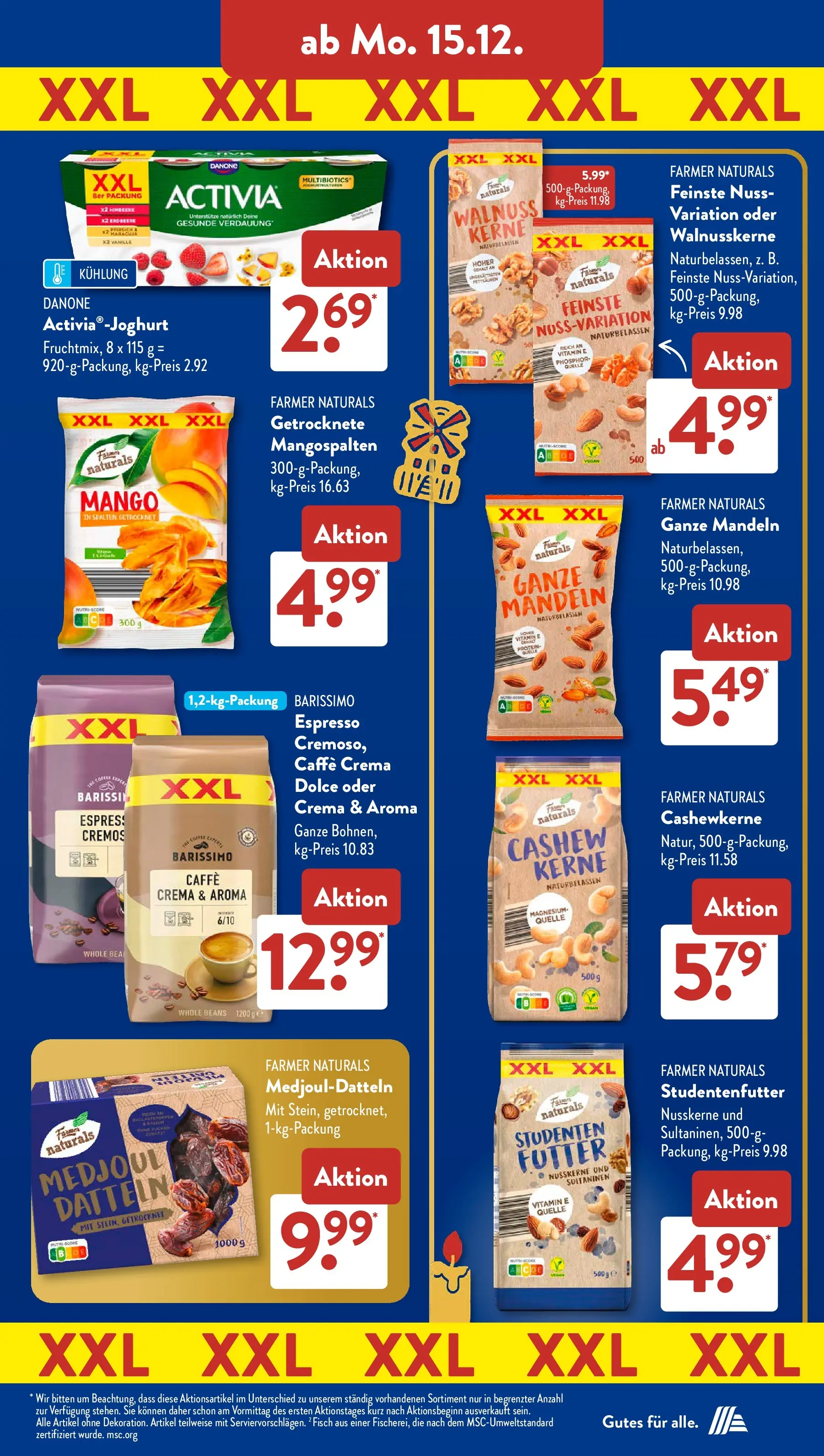 Aldi Süd - Aldi Süd: Wochenangebote (ab 14.12.2025) zum Blättern | Seite: 21 | Produkte: Activia, Mandeln, Fisch, Mango