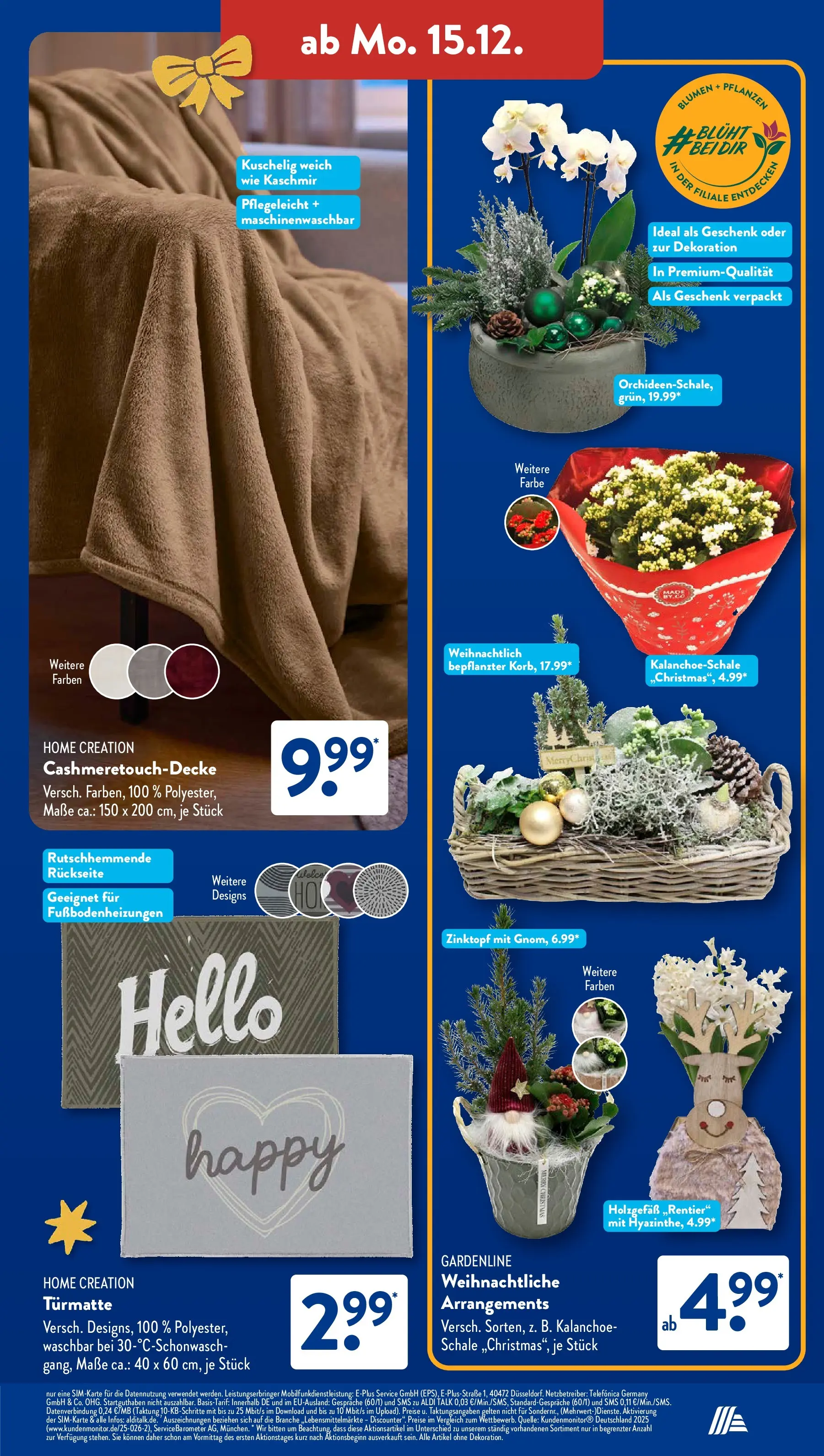 Aldi Süd - Aldi Süd: Wochenangebote (ab 14.12.2025) zum Blättern | Seite: 24 | Produkte: Blumen, Home creation