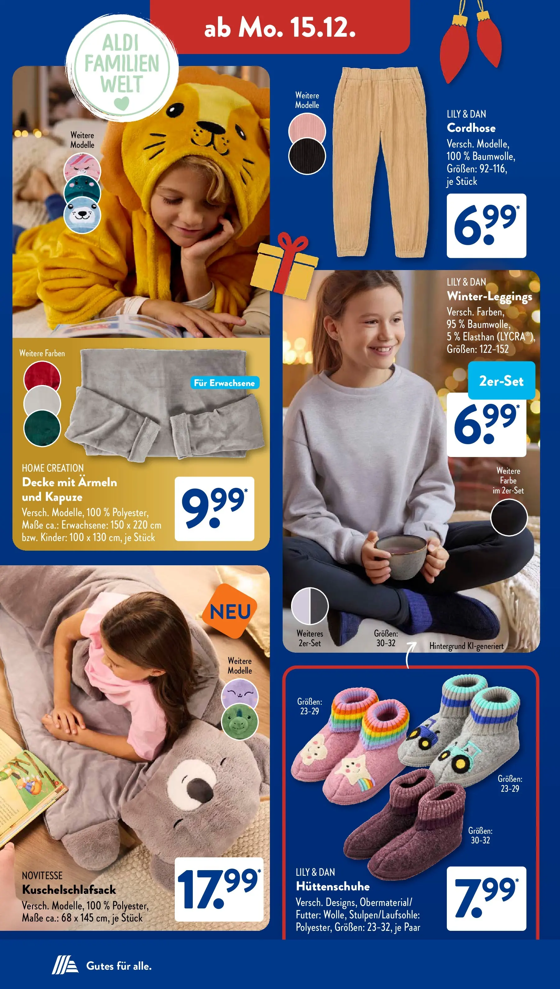 Aldi Süd - Aldi Süd: Wochenangebote (ab 14.12.2025) zum Blättern | Seite: 25 | Produkte: Decke, Home creation