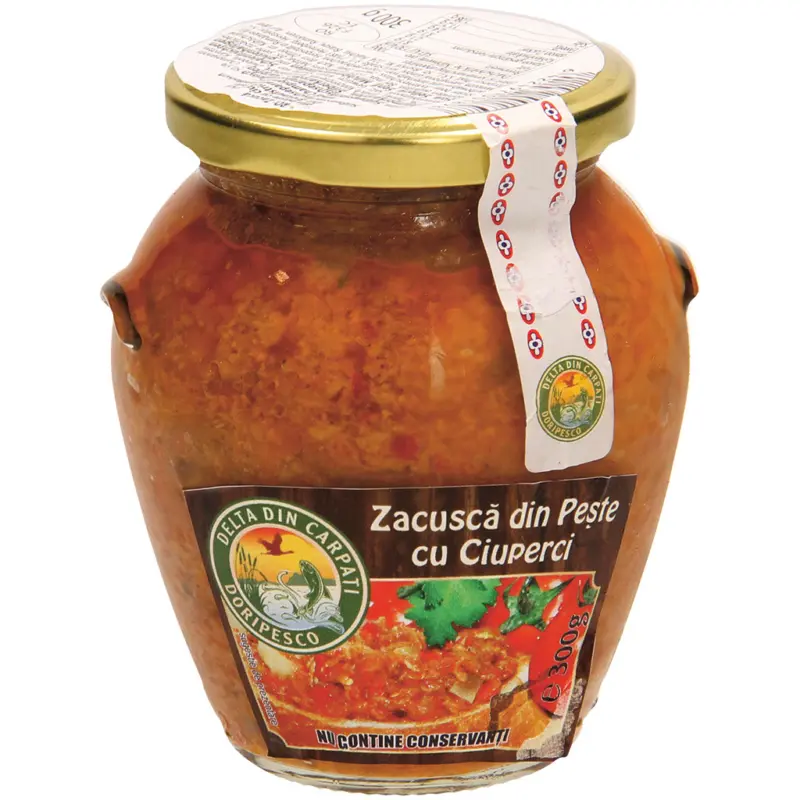 Brotaufstrich mit Süßwasserfischseparatorenfleisch und Champignons