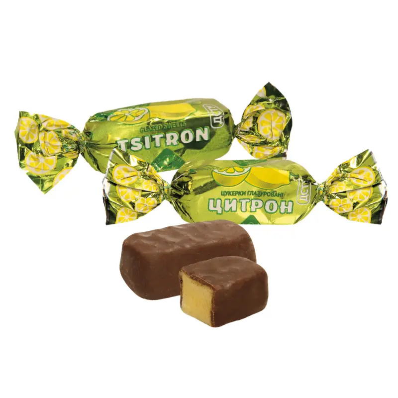 Tsitron - Konfekt mit Zitronengeschmack in kakaohaltiger Fettglasur / lose