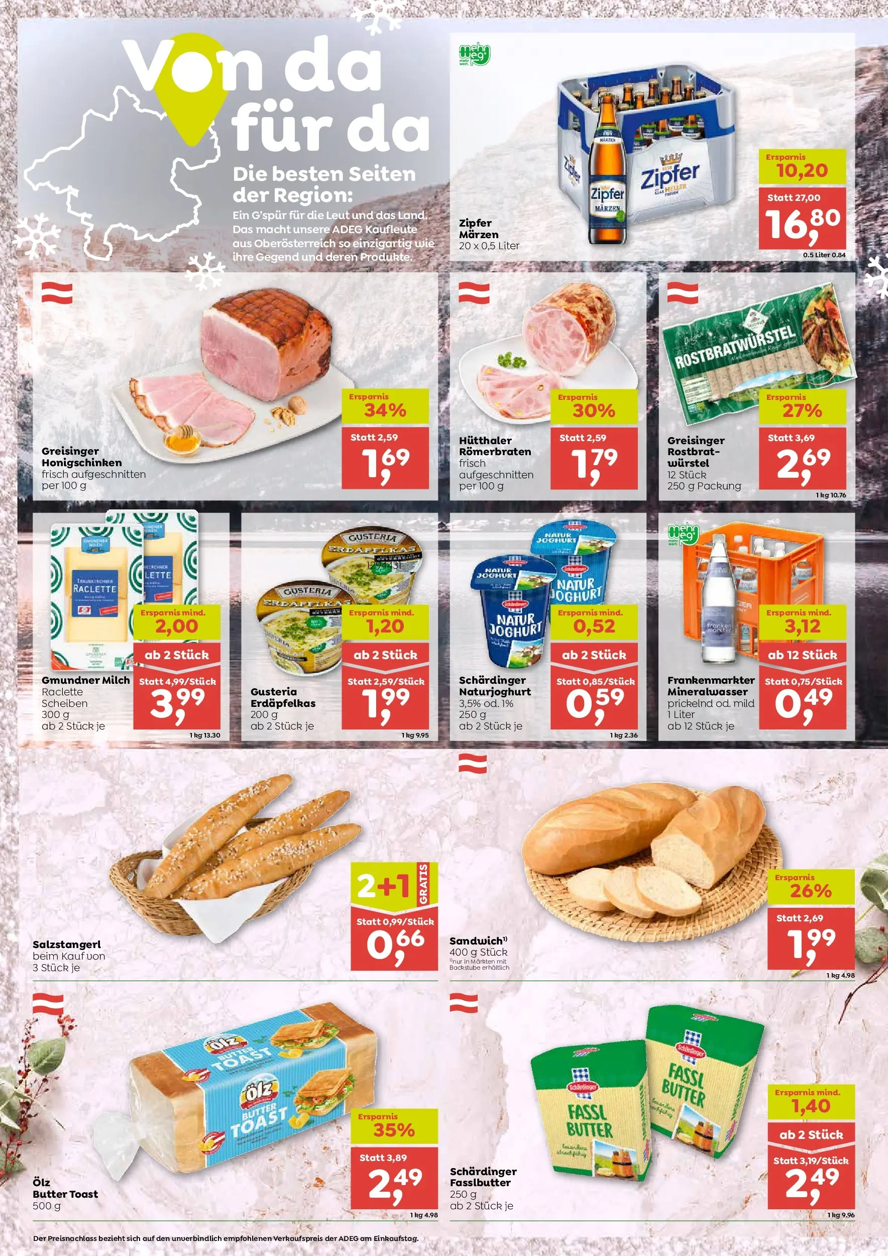 ADEG Maria Neustift, Steinbach/Ziehb. von 18.12.2025 - Aktuelle Angebote | Seite: 4 | Produkte: Milch, Butter, Joghurt