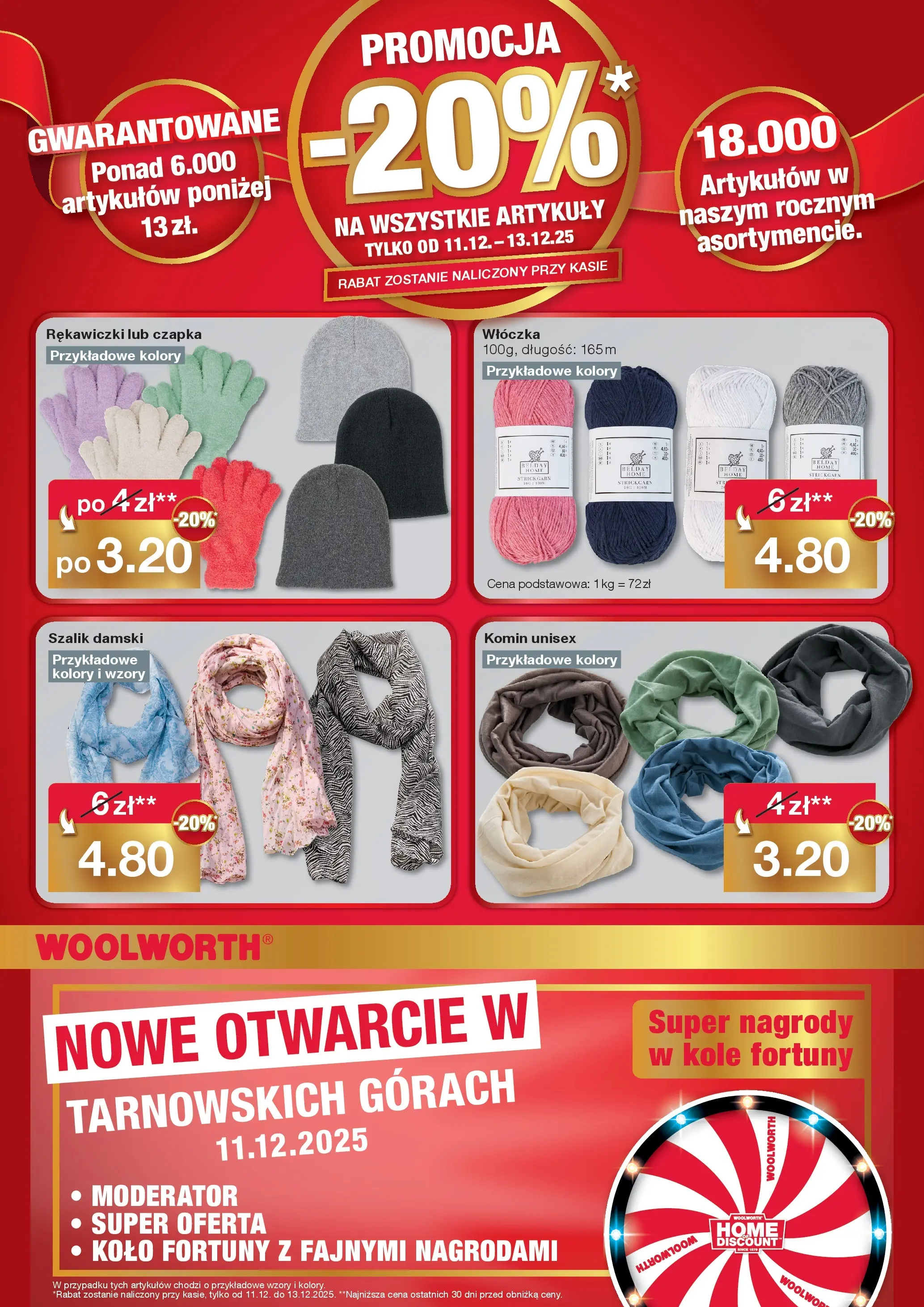 Woolworth Gazetka - Już w Tarnowskie Góry od (11.12.2025 - 13.12.2025) | Strona: 8 | Produkty: Szalik, Czapka, Rękawiczki