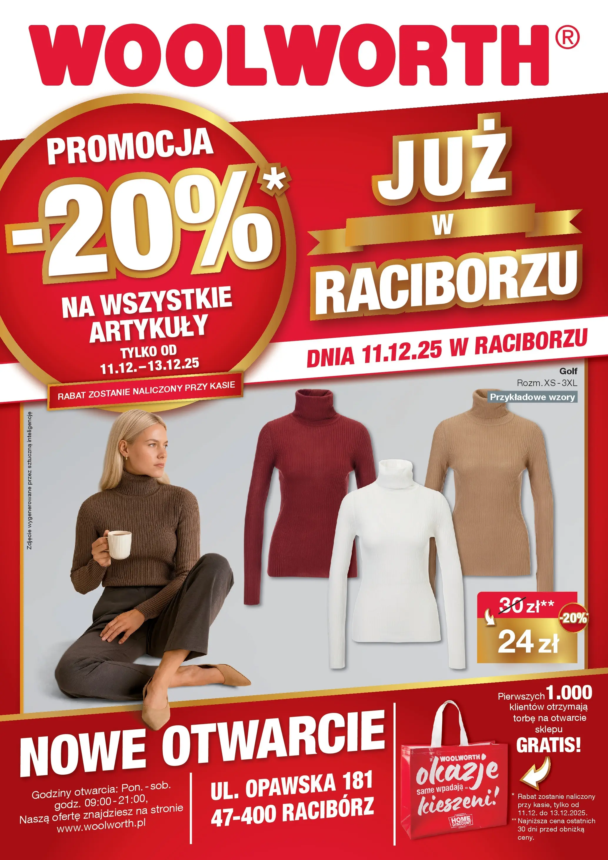 Woolworth Gazetka - Już w Racibórz od (11.12.2025 - 13.12.2025) | Strona: 1