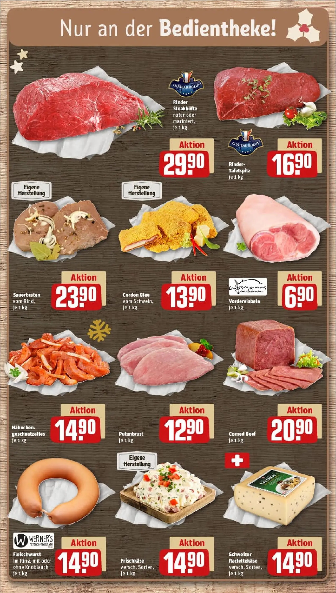 REWE Prospekt ab 07.12.2025 zum Blättern » Angebote | Seite: 10 | Produkte: Tafelspitz, Hahnchen, Knoblauch, Frischkase