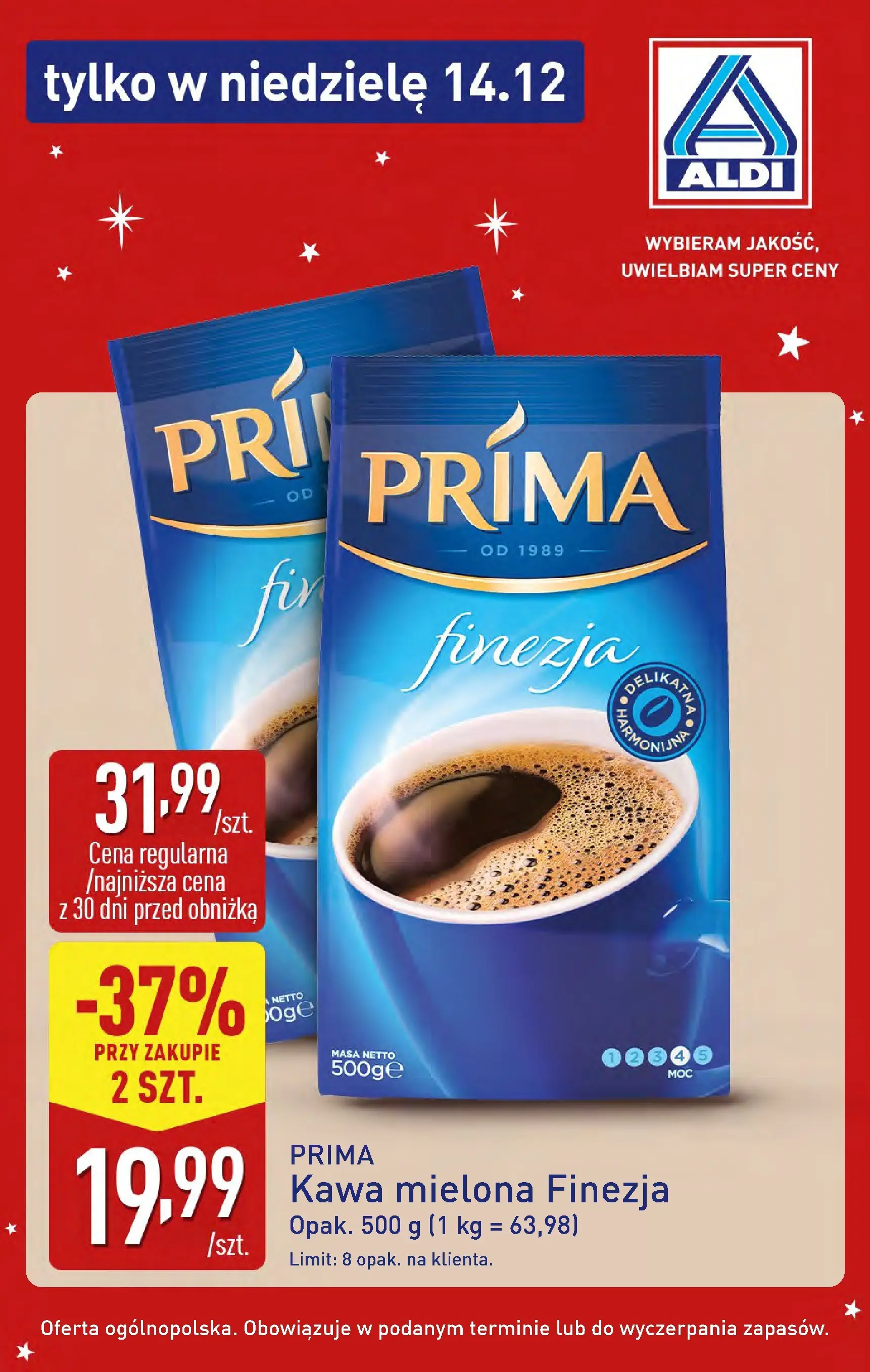 Aldi Gazetka - Super oferty na niedzielę od 14.12.2025 - Ulotka PDF, promocje | Strona: 4 | Produkty: Kawa