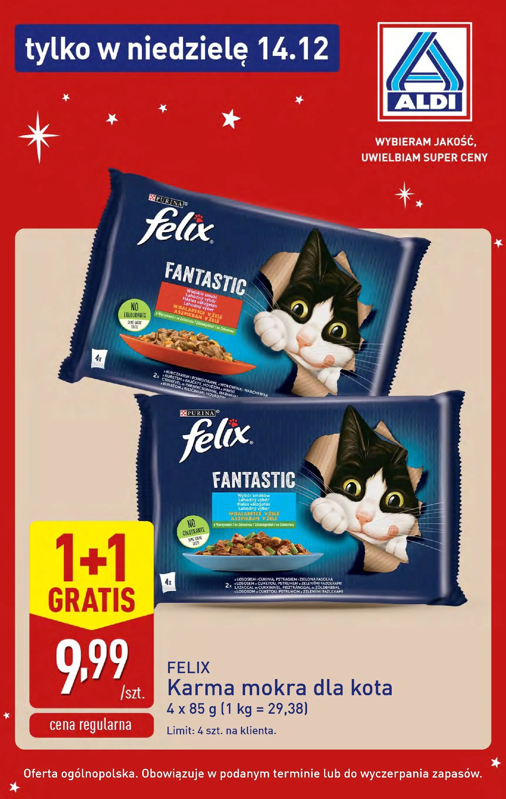 Aldi Gazetka - Super oferty na niedzielę od 14.12.2025 - Ulotka PDF, promocje | Strona: 10 | Produkty: Karma mokra dla kota, Marchewka