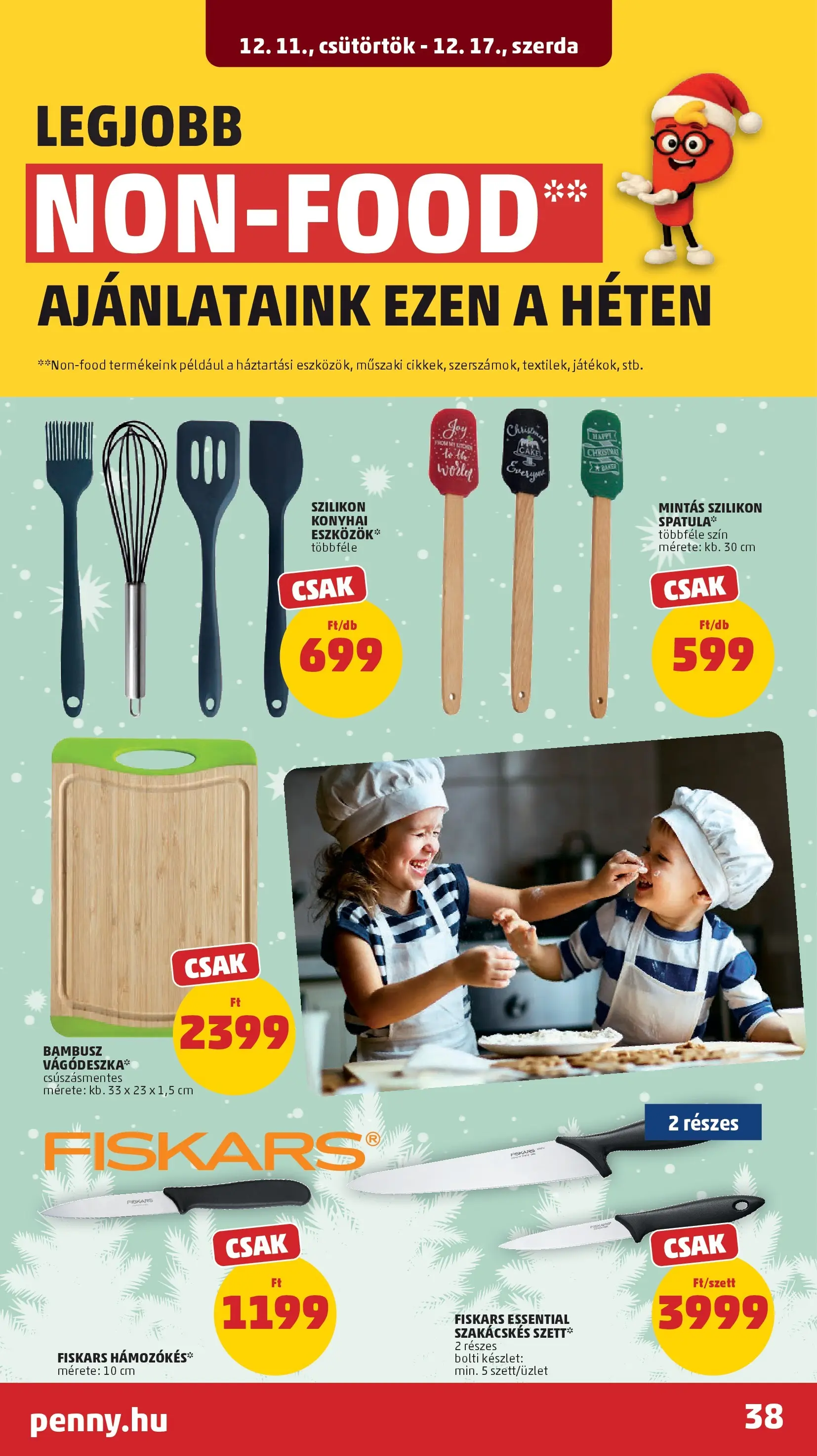 PENNY - Pennymarket újság érvényessége -2025.12.17-ig: 2025.12.10.-tól lapozható | Oldal: 38