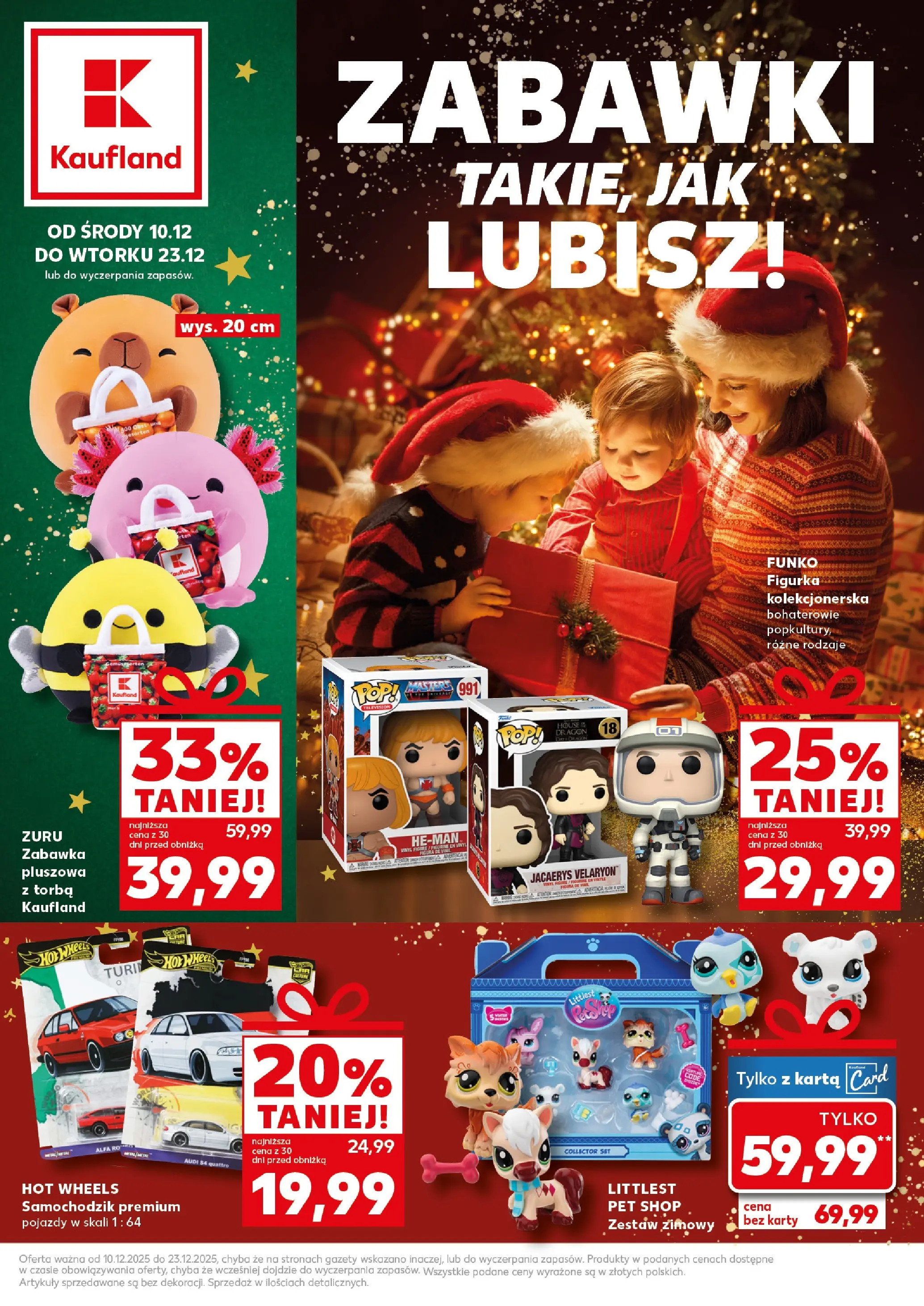 Kaufland gazetka od 10.12.2025 | Boże Narodzenie 🎄🎁 | Strona: 1 | Produkty: Karta, Torba