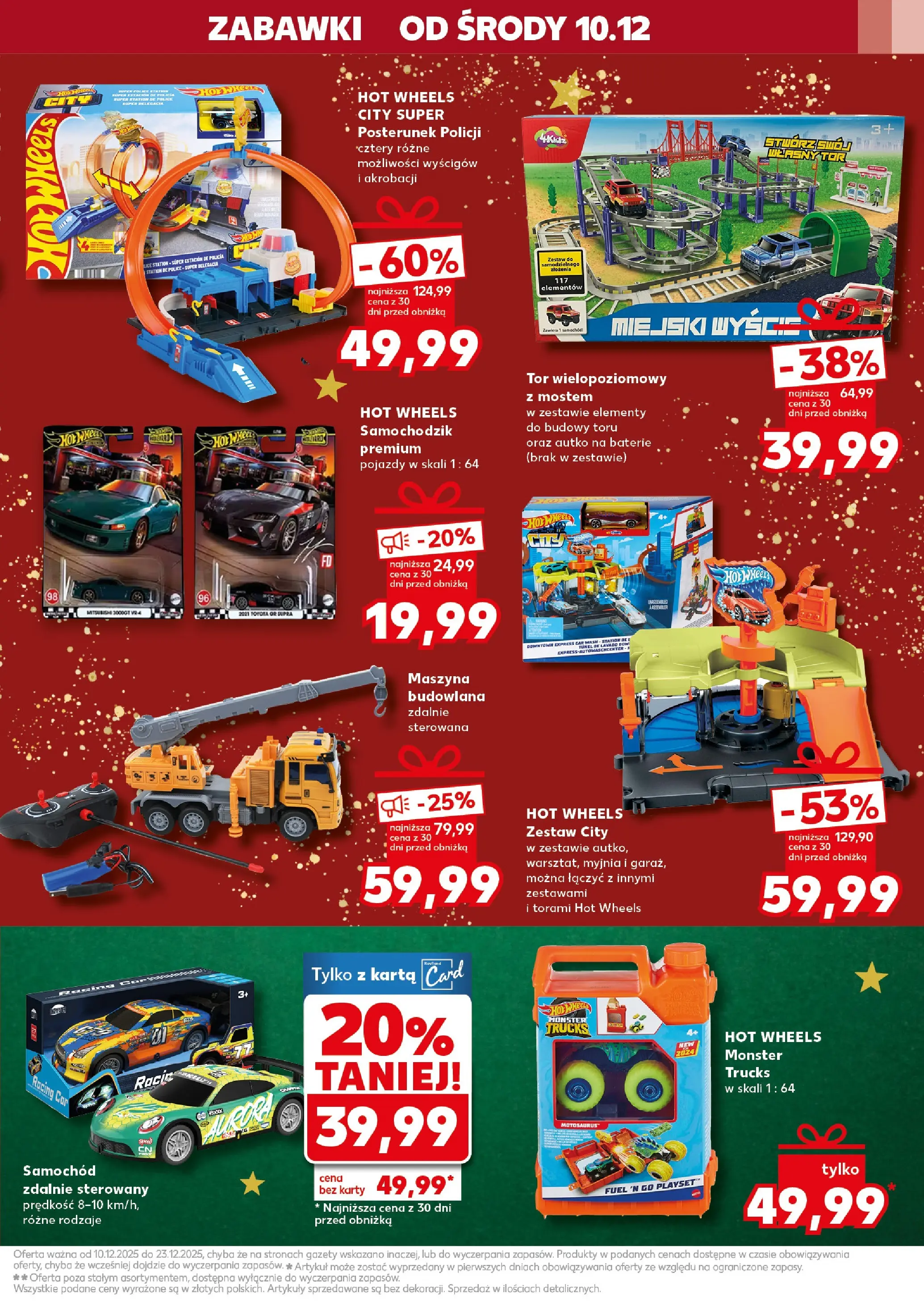 Kaufland gazetka od 10.12.2025 | Boże Narodzenie 🎄🎁 | Strona: 23 | Produkty: Karta, Baterie, Samochód zdalnie sterowany