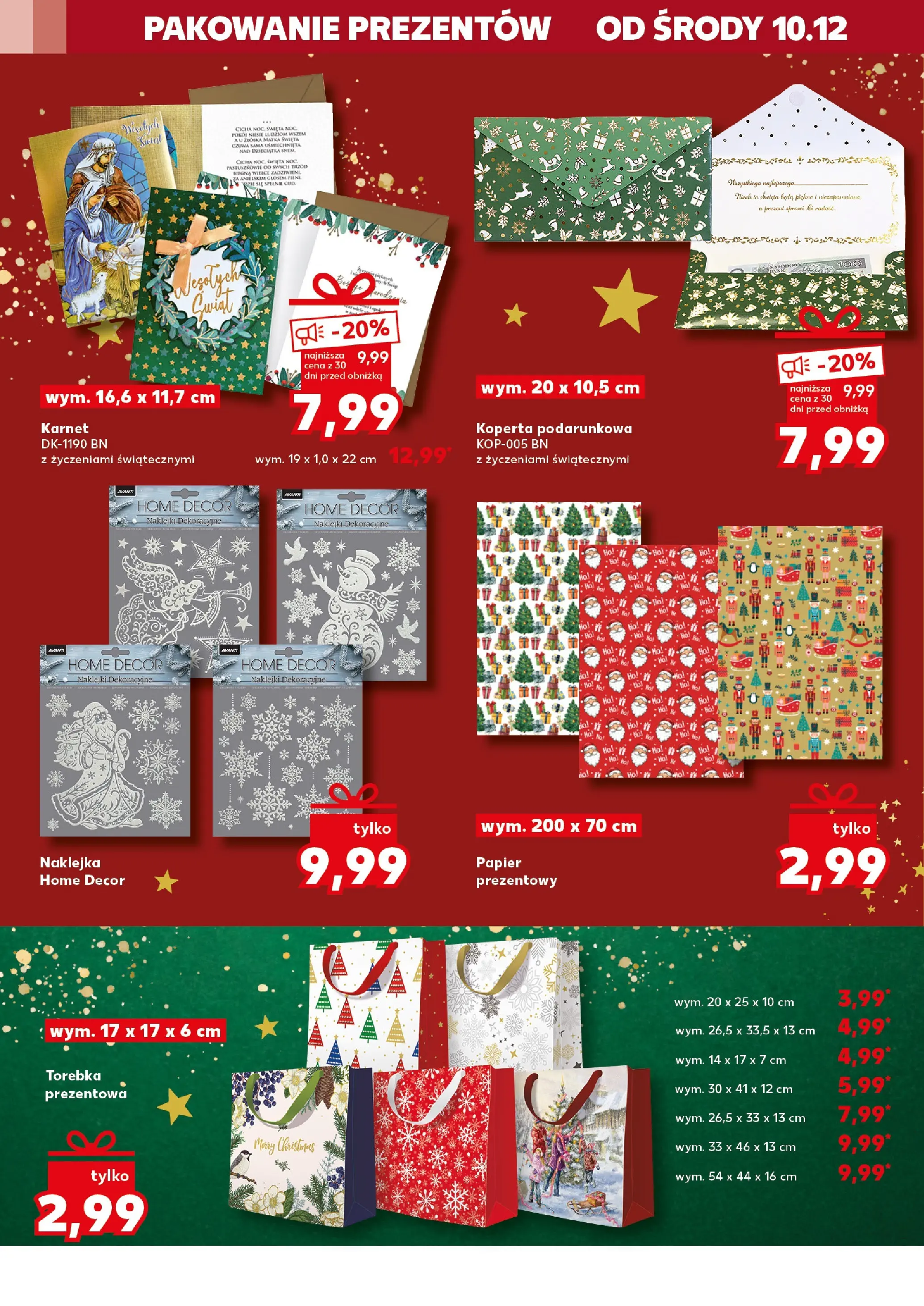 Kaufland gazetka od 10.12.2025 | Boże Narodzenie 🎄🎁 | Strona: 38 | Produkty: Torebka, Naklejki