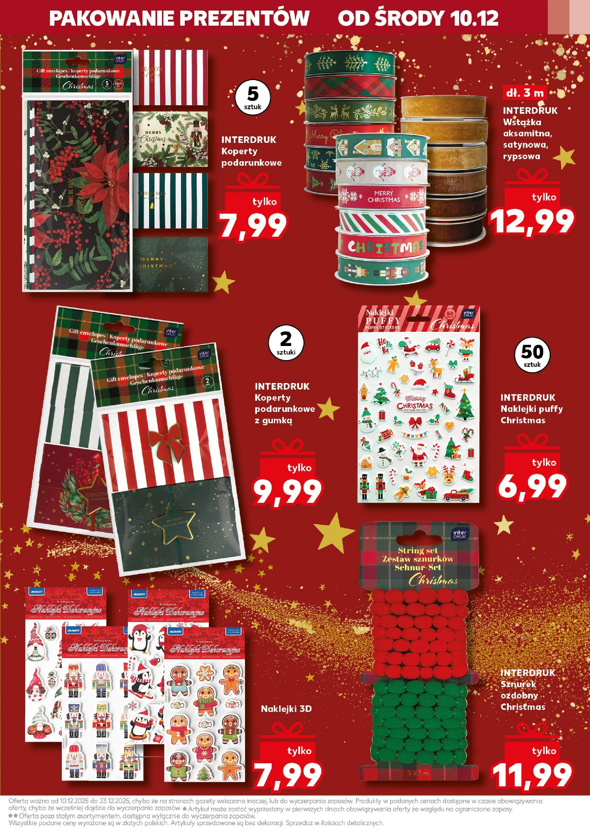 Kaufland gazetka od 10.12.2025 | Boże Narodzenie 🎄🎁 | Strona: 39 | Produkty: Naklejki