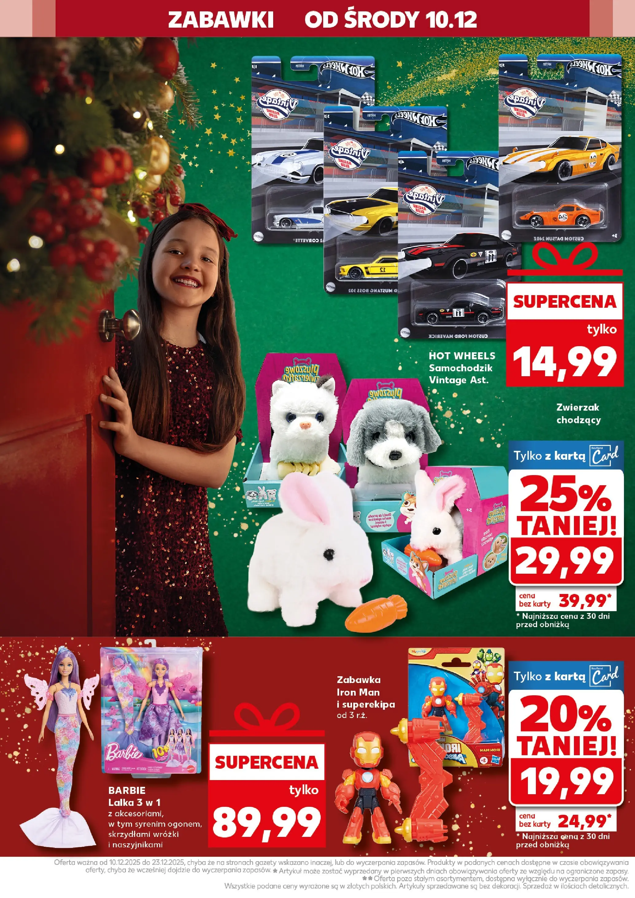 Kaufland gazetka od 10.12.2025 | Boże Narodzenie 🎄🎁 | Strona: 40 | Produkty: Karta, Lalka, Barbie, Sól