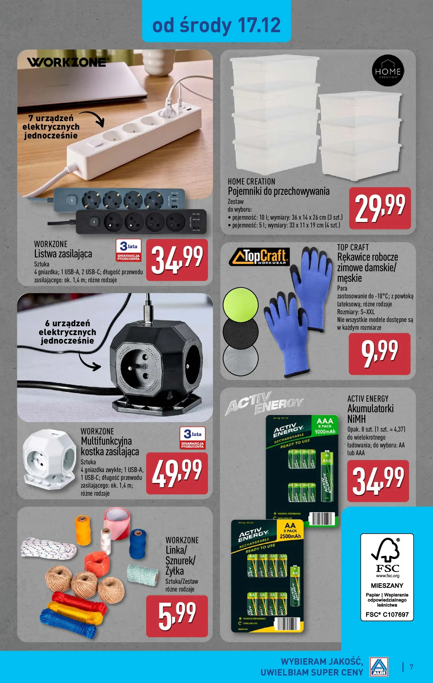 Aldi Gazetka - Hity od Środy i od Soboty od 17.12.2025 - Ulotka PDF, promocje | Strona: 7 | Produkty: Top