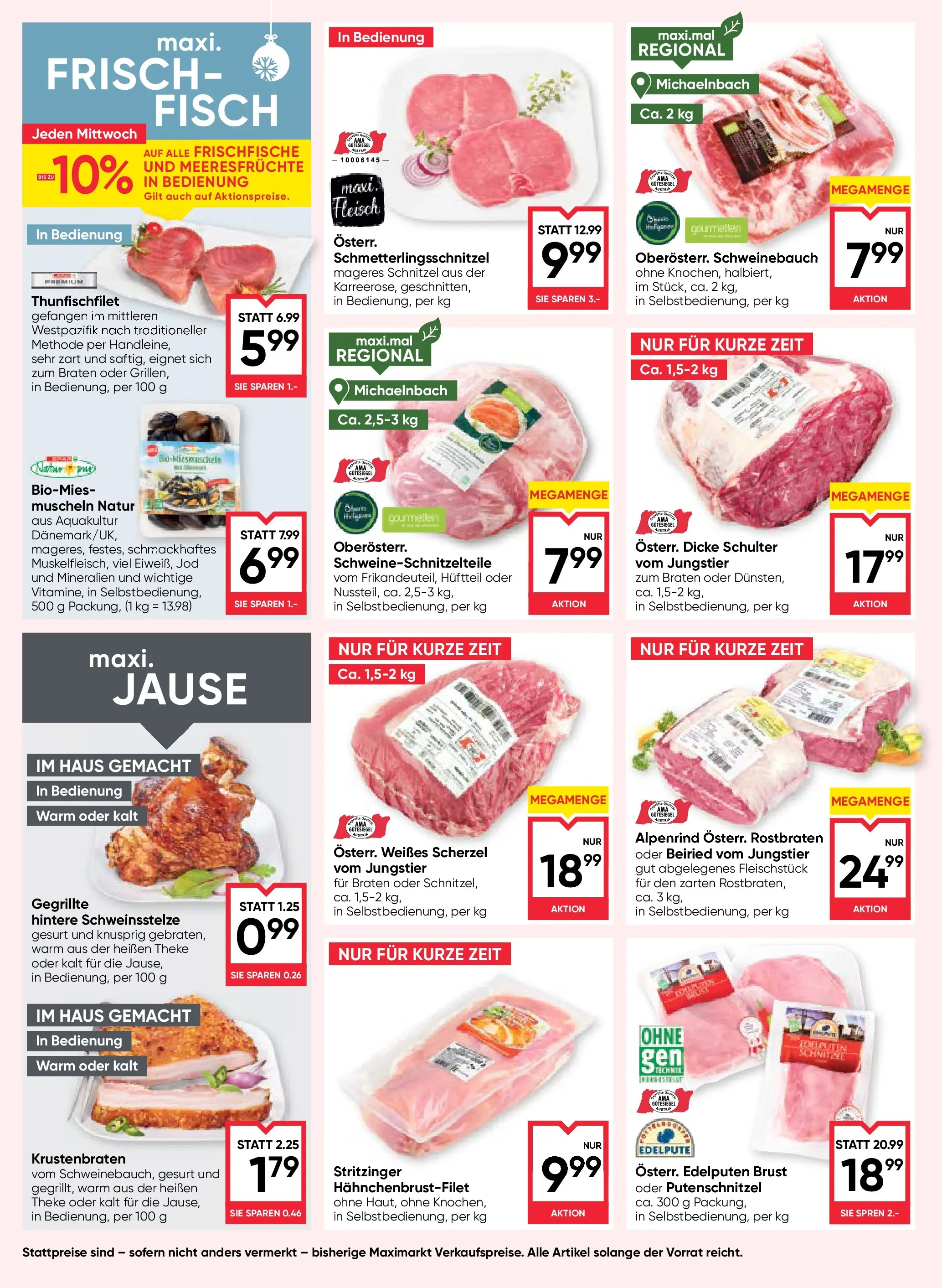Maximarkt Ried von 11.12.2025 - Aktuelle Angebote | Seite: 8 | Produkte: Meeresfrüchte, Fisch