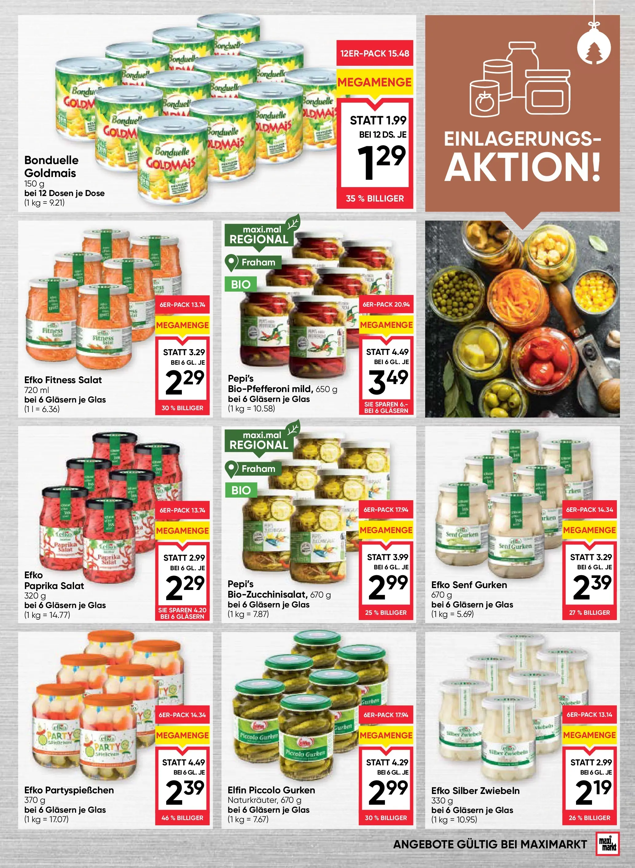 Maximarkt Ried von 11.12.2025 - Aktuelle Angebote | Seite: 13 | Produkte: Gurken, Salat, Zwiebeln