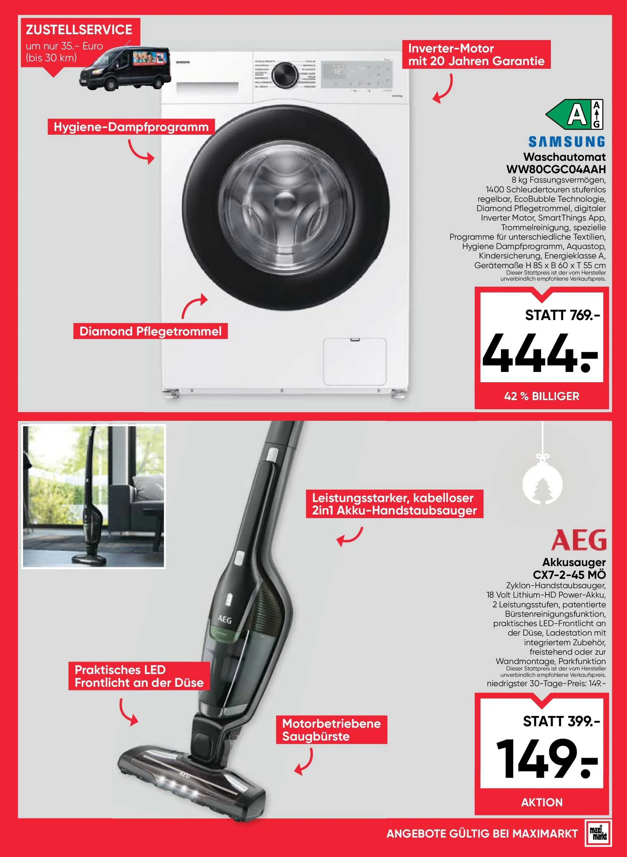 Maximarkt Ried von 11.12.2025 - Aktuelle Angebote | Seite: 29 | Produkte: Samsung