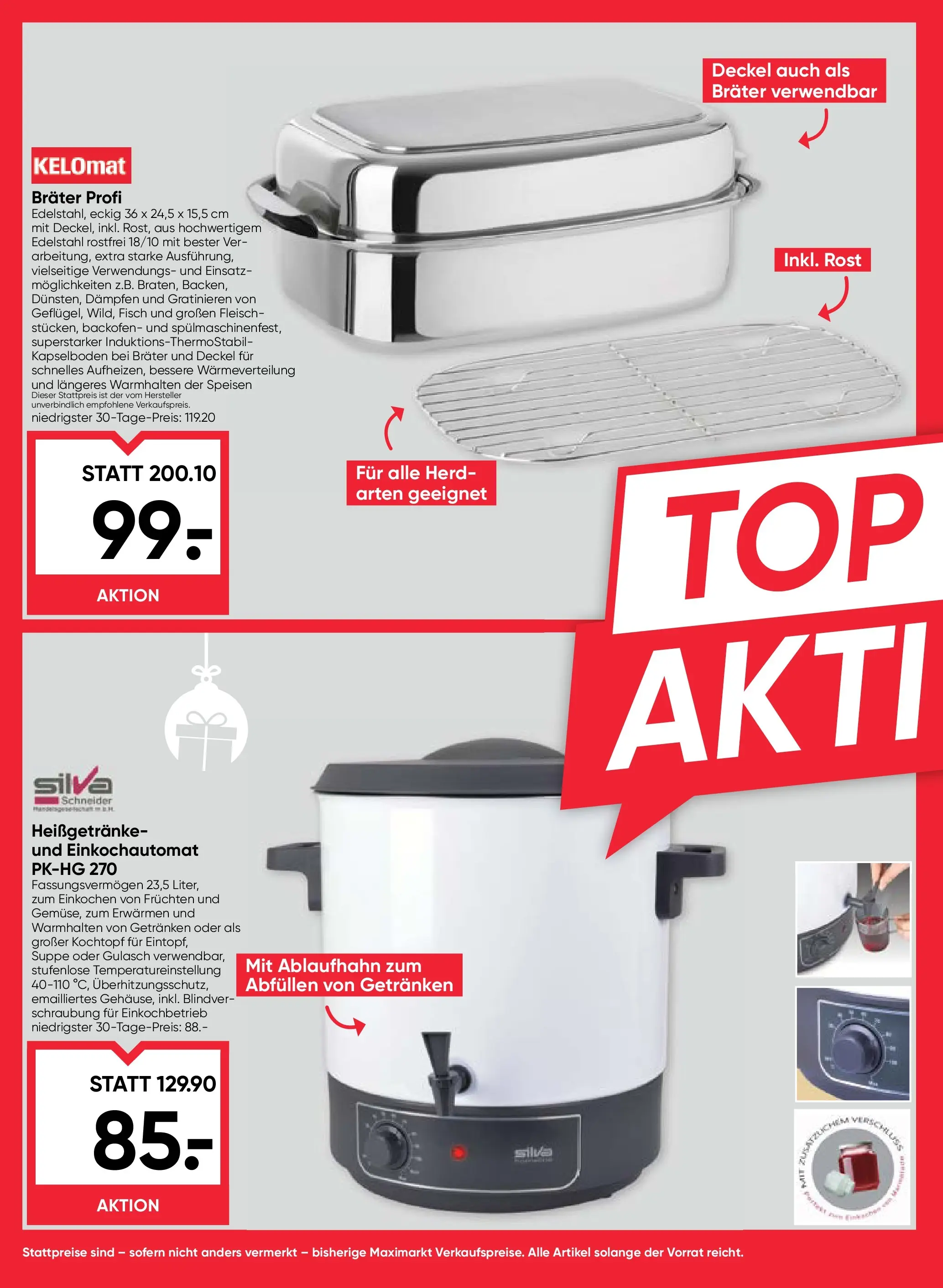 Maximarkt Ried von 11.12.2025 - Aktuelle Angebote | Seite: 30 | Produkte: Herd, Fisch