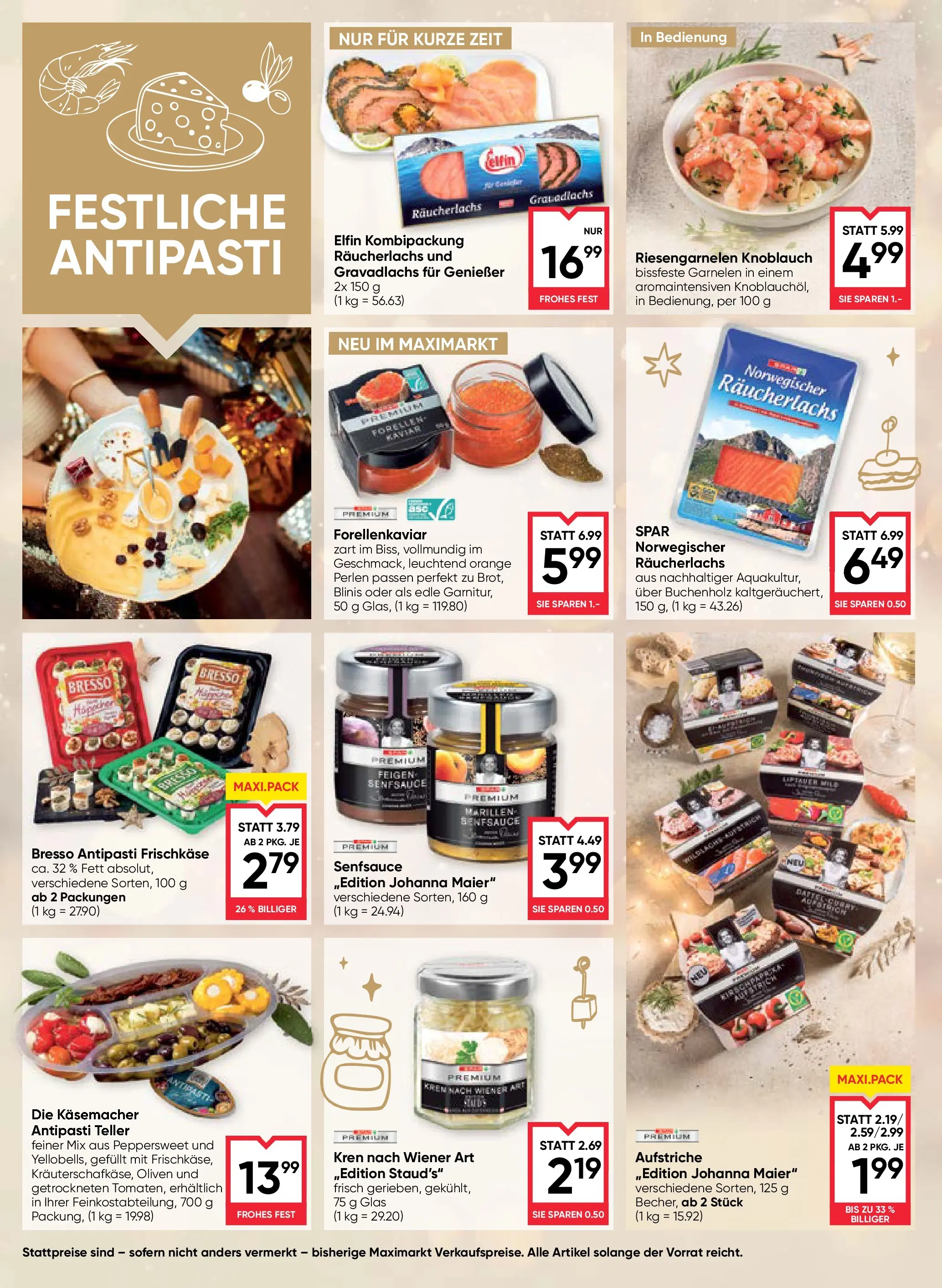 Maximarkt Weihnachtsspezialitäte von 11.12.2025 - Aktuelle Angebote | Seite: 2 | Produkte: Knoblauch, Szeder