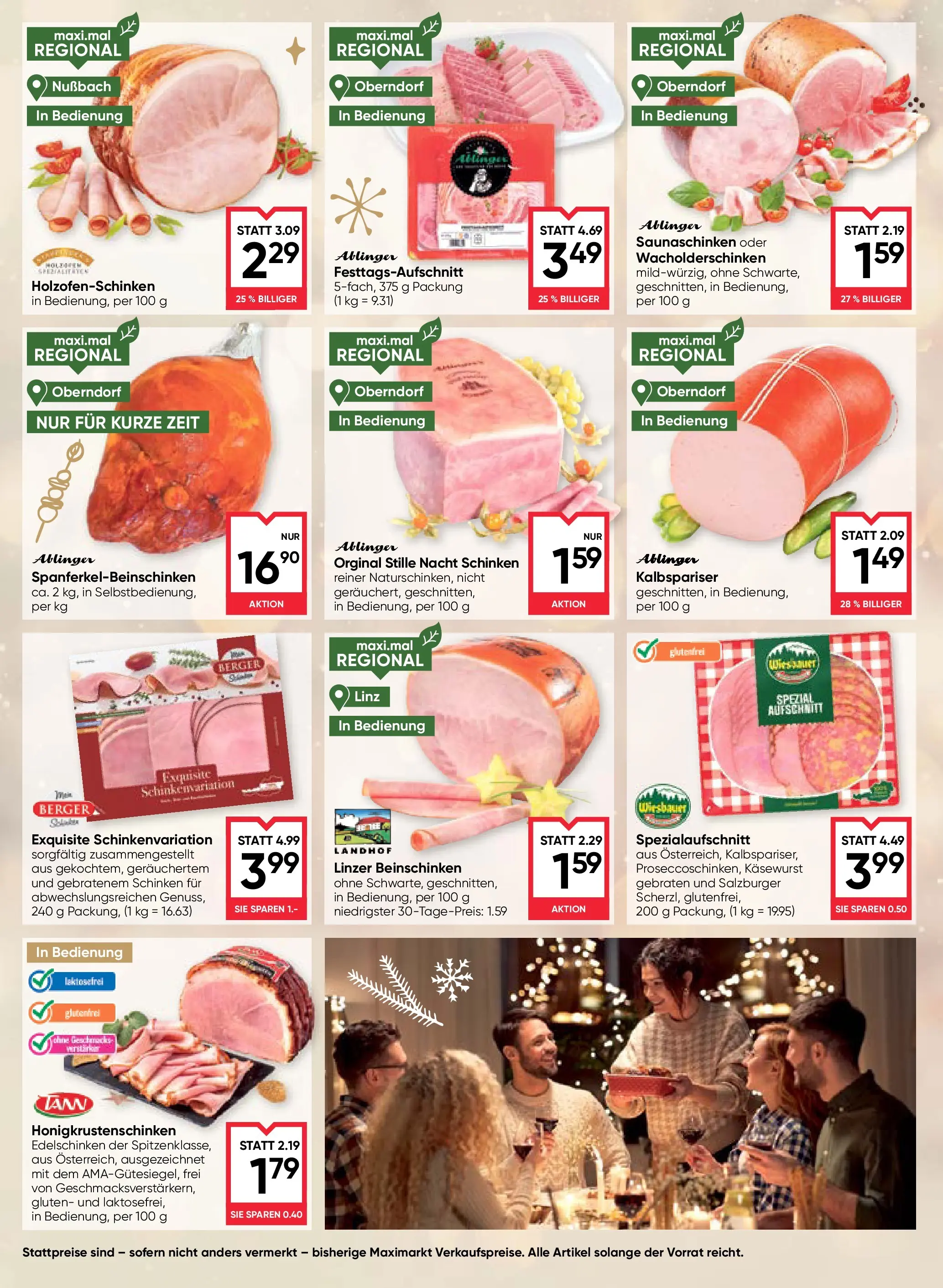 Maximarkt Weihnachtsspezialitäte von 11.12.2025 - Aktuelle Angebote | Seite: 4 | Produkte: Schinken