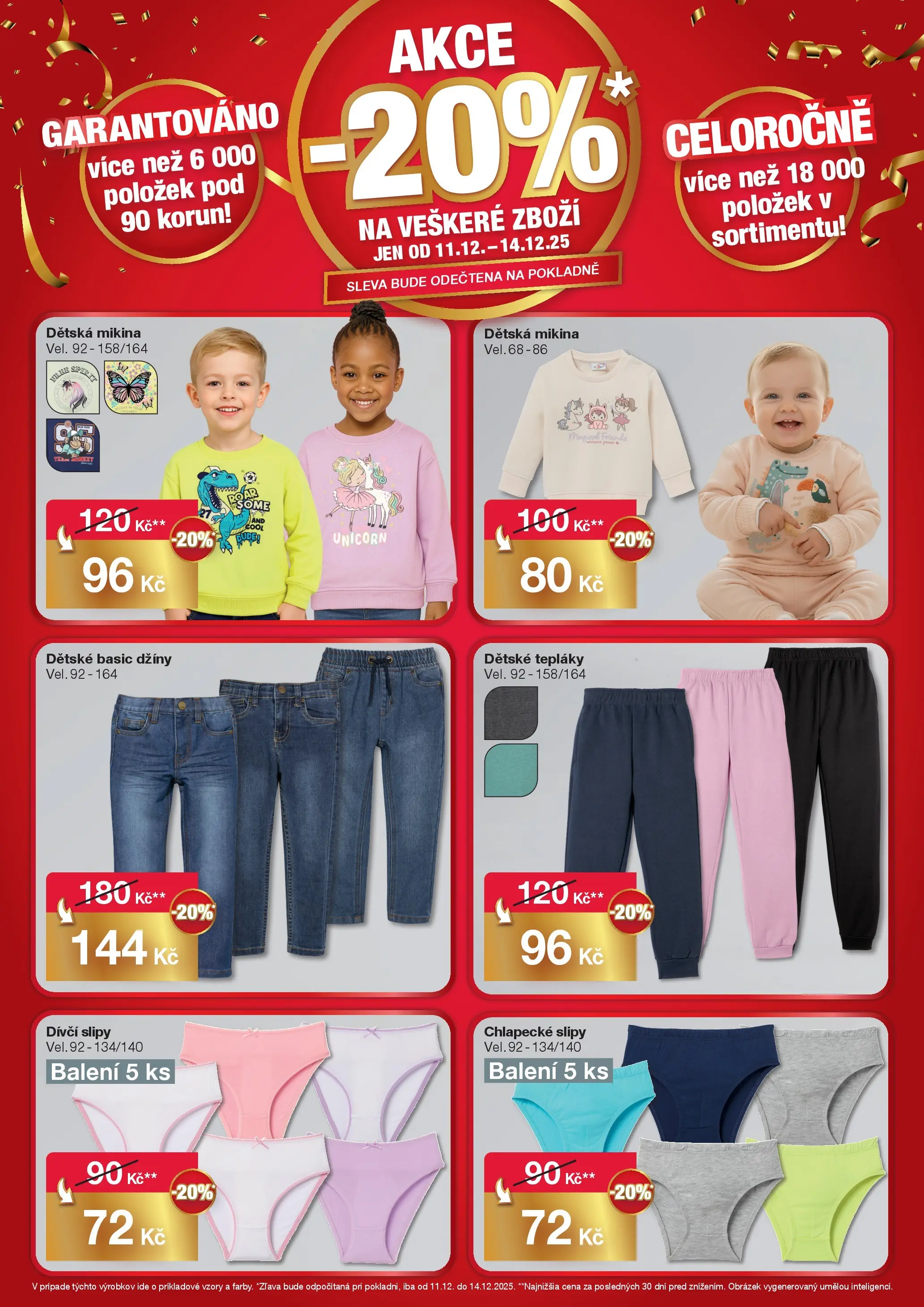 Woolworth leták - Frenštát pod Radhoštěm od 11.12.2025 - akční nabídka | Strana: 5 | Produkty: Mikina, Slipy, Džíny, Tepláky