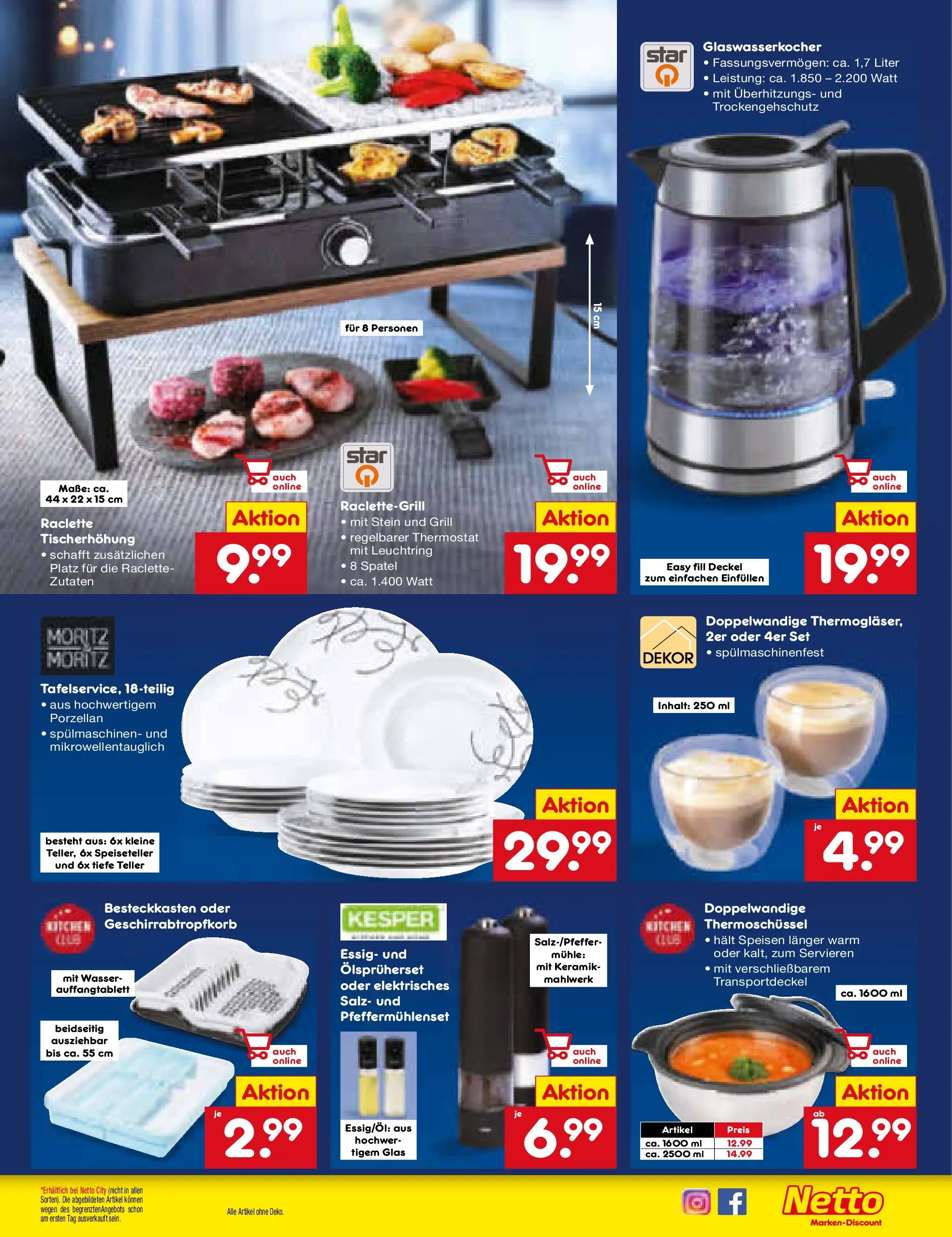 Netto Marken-Discount prospekt Kremmen (ab 15.12.2025) » Angebote | Seite: 19 | Produkte: Grill, Mühle, Essig, Raclette Netto Marken-Discount prospekt Kremmen (ab 15.12.2025) » Angebote | Seite: 19 | Produkte: Grill, Mühle, Essig, Raclette