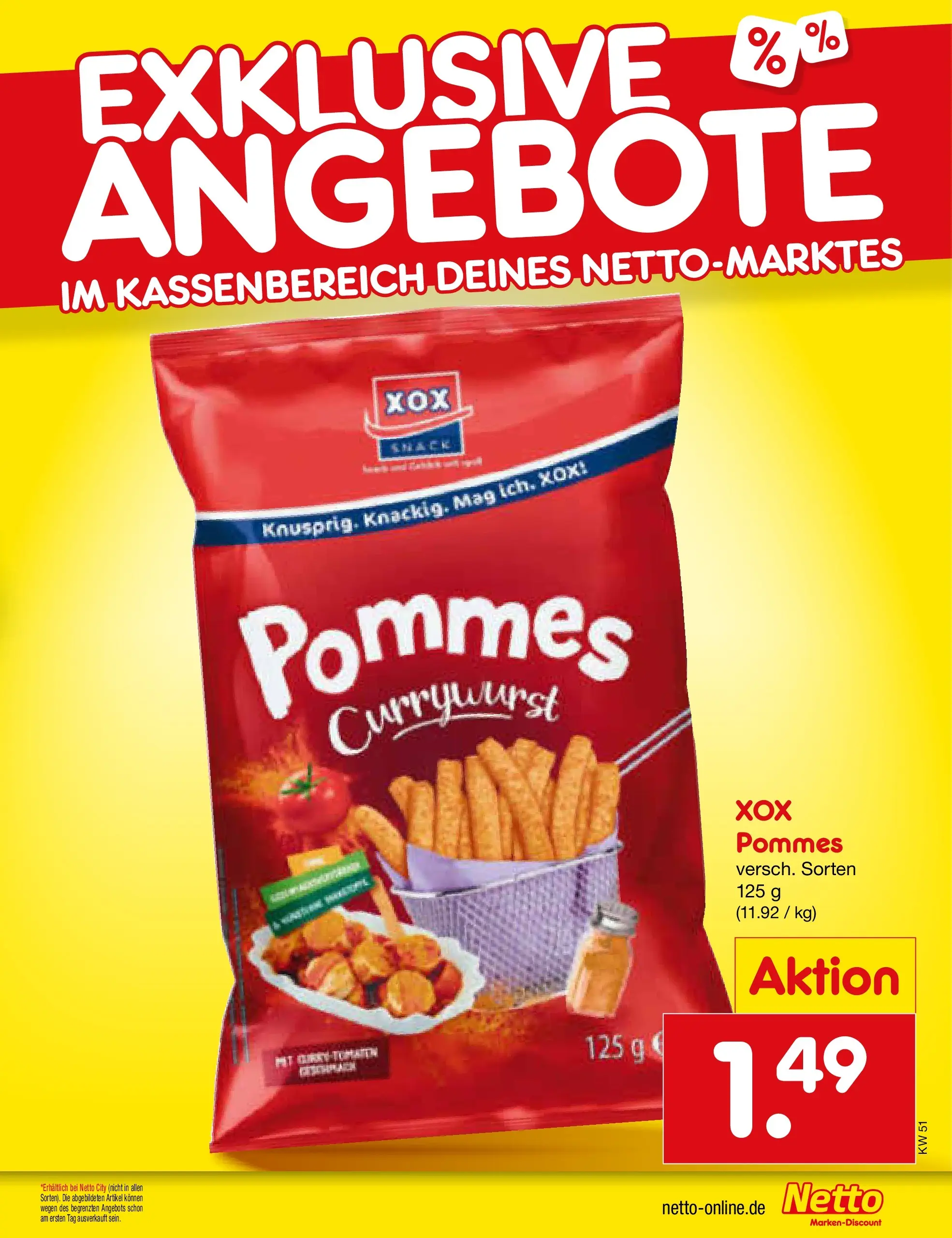Netto Marken-Discount prospekt Stemwede-Dielingen (ab 14.12.2025) » Angebote | Seite: 23 | Produkte: Pommes Netto Marken-Discount prospekt Stemwede-Dielingen (ab 14.12.2025) » Angebote | Seite: 23 | Produkte: Pommes