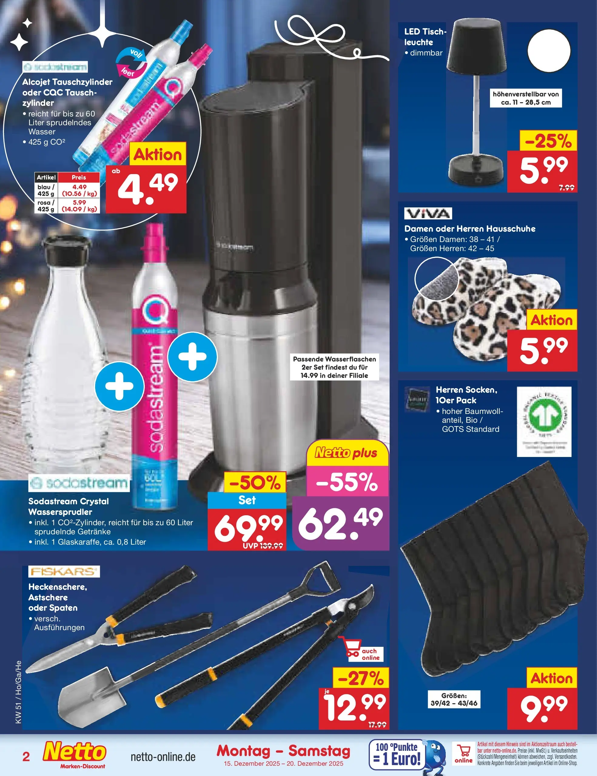 Netto Marken-Discount prospekt Hamburg (ab 15.12.2025) » Angebote | Seite: 30 | Produkte: Tisch, Wasser, Hausschuhe, Sodastream Netto Marken-Discount prospekt Hamburg (ab 15.12.2025) » Angebote | Seite: 30 | Produkte: Tisch, Wasser, Hausschuhe, Sodastream