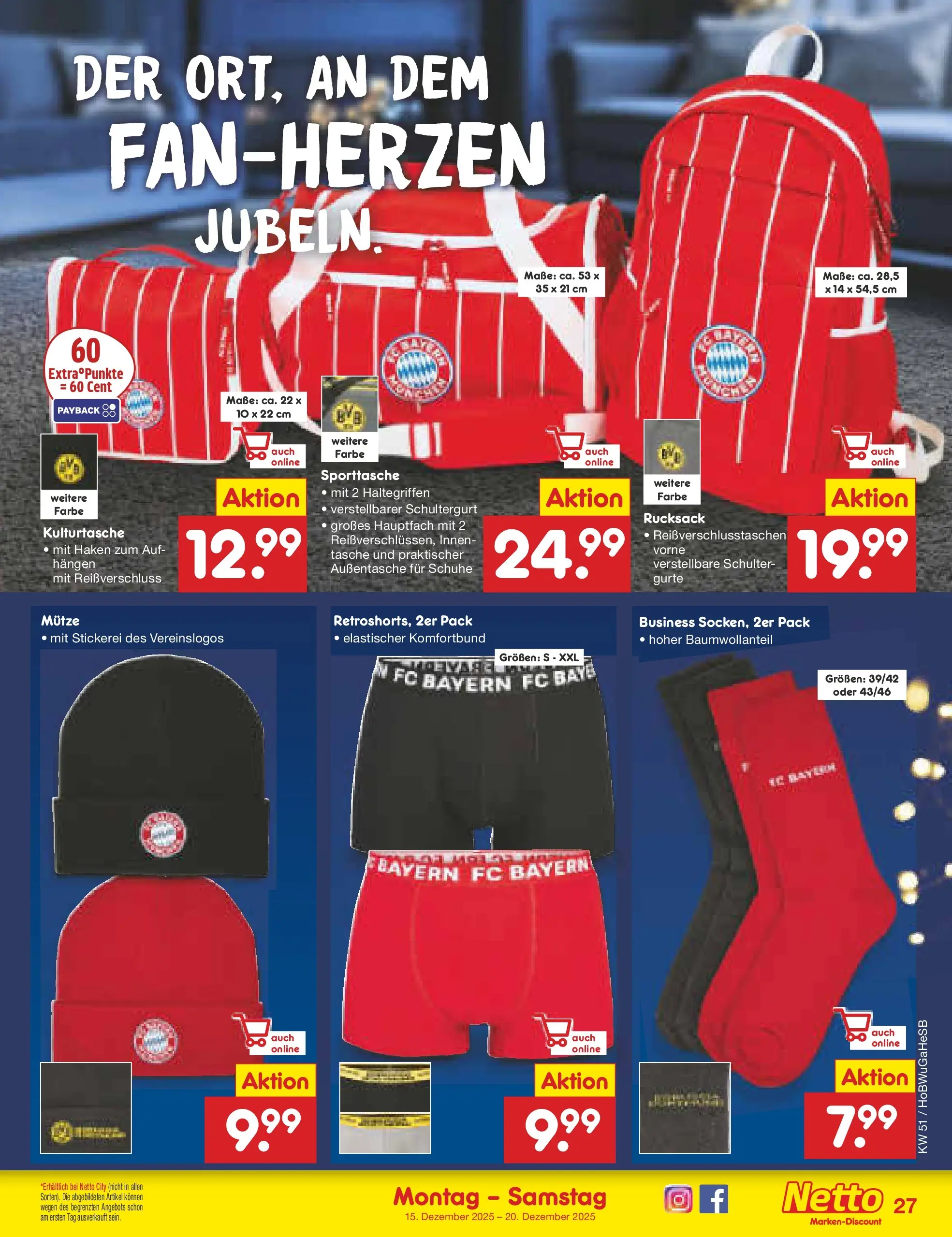 Netto Marken-Discount prospekt Stemwede-Dielingen (ab 14.12.2025) » Angebote | Seite: 35 | Produkte: Tasche, Rucksack Netto Marken-Discount prospekt Stemwede-Dielingen (ab 14.12.2025) » Angebote | Seite: 35 | Produkte: Tasche, Rucksack