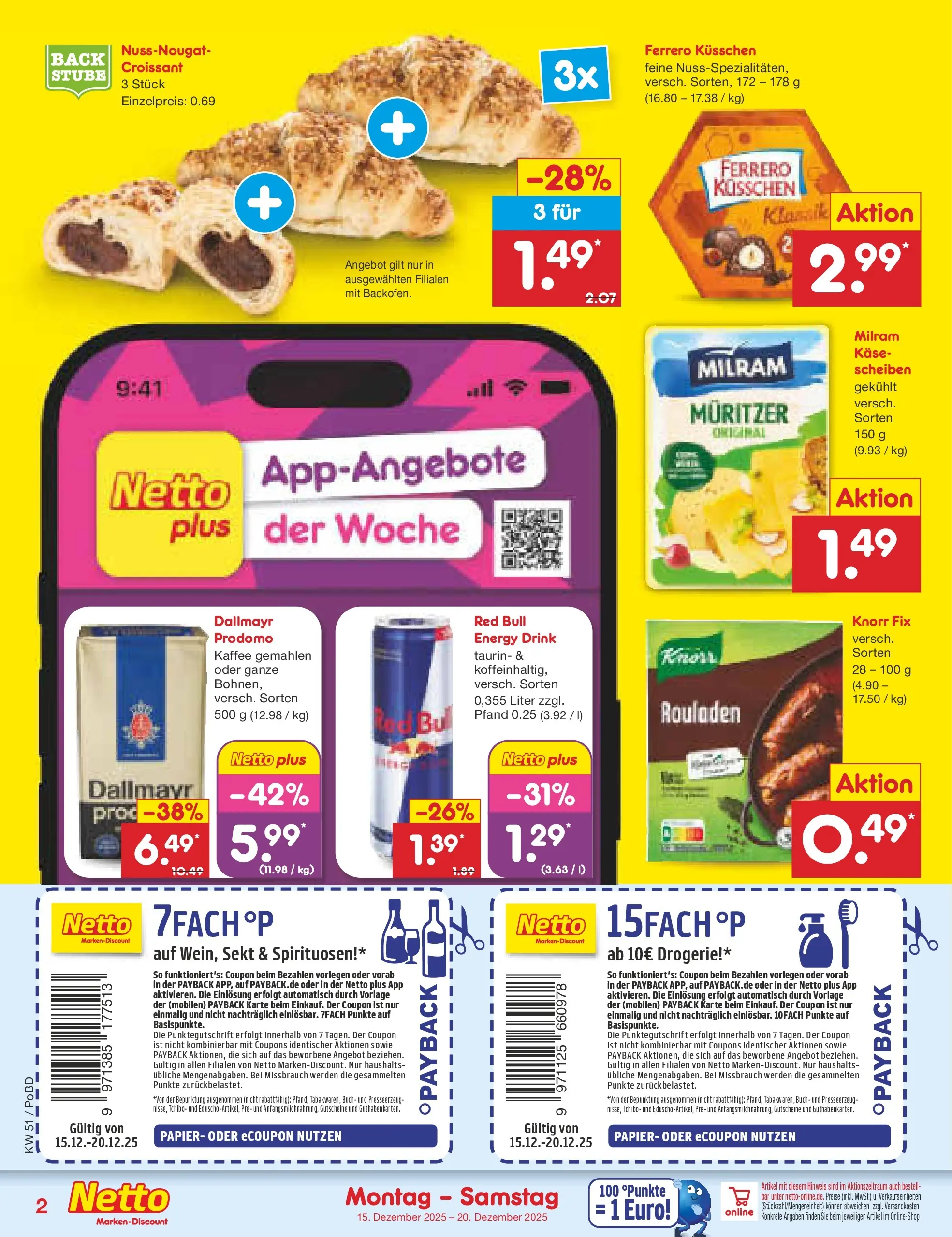 Netto Marken-Discount prospekt Selb (ab 15.12.2025) » Angebote | Seite: 2 | Produkte: Knorr fix, Käse, Sekt, Milram Netto Marken-Discount prospekt Selb (ab 15.12.2025) » Angebote | Seite: 2 | Produkte: Knorr fix, Käse, Sekt, Milram
