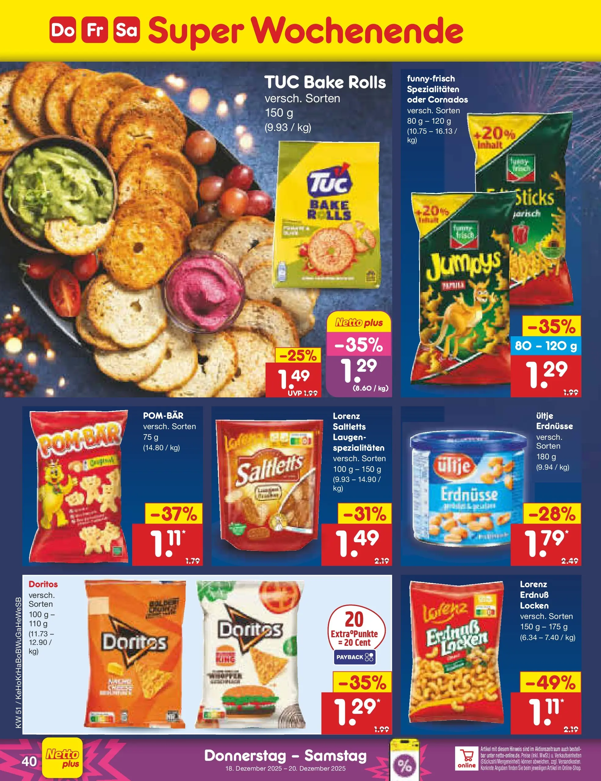 Netto Marken-Discount prospekt Stemwede-Dielingen (ab 14.12.2025) » Angebote | Seite: 48 | Produkte: Erdnüsse Netto Marken-Discount prospekt Stemwede-Dielingen (ab 14.12.2025) » Angebote | Seite: 48 | Produkte: Erdnüsse
