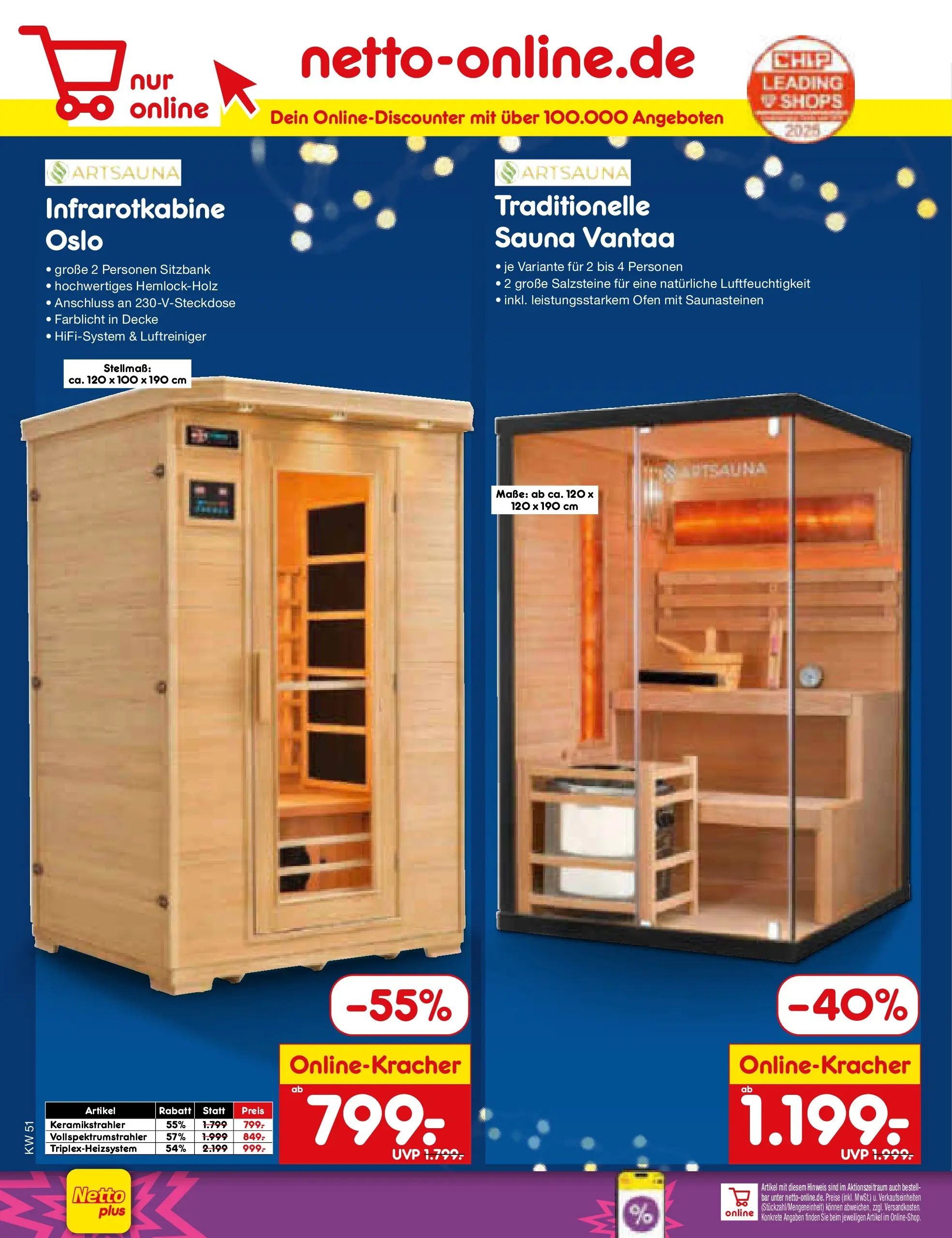 Netto Marken-Discount prospekt Stemwede-Dielingen (ab 14.12.2025) » Angebote | Seite: 54 | Produkte: Ofen, Luftreiniger, Sitzbank, Decke Netto Marken-Discount prospekt Stemwede-Dielingen (ab 14.12.2025) » Angebote | Seite: 54 | Produkte: Ofen, Luftreiniger, Sitzbank, Decke