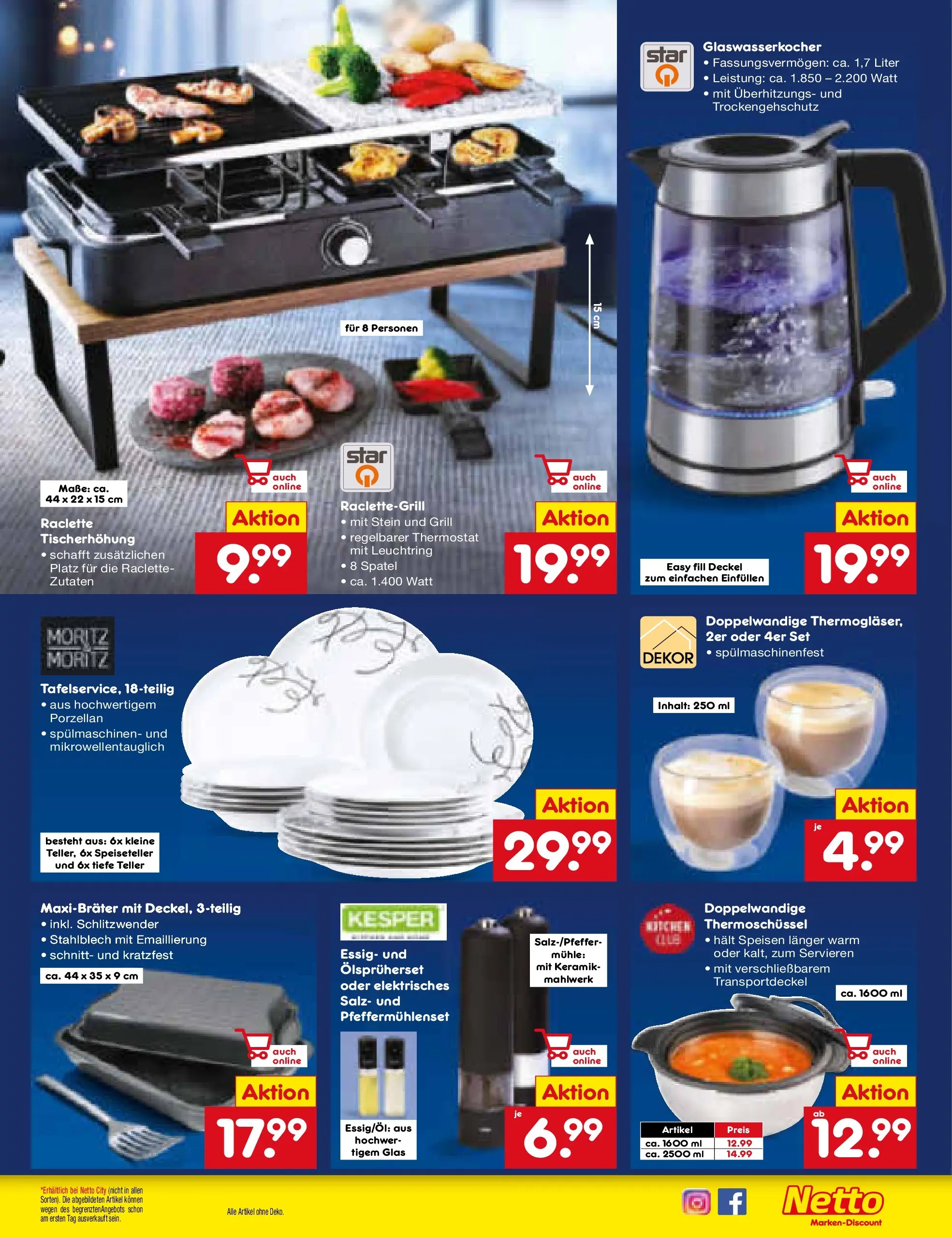 Netto Marken-Discount prospekt Ergolding (ab 15.12.2025) » Angebote | Seite: 19 | Produkte: Mühle, Essig, Salz, Raclette Netto Marken-Discount prospekt Ergolding (ab 15.12.2025) » Angebote | Seite: 19 | Produkte: Mühle, Essig, Salz, Raclette