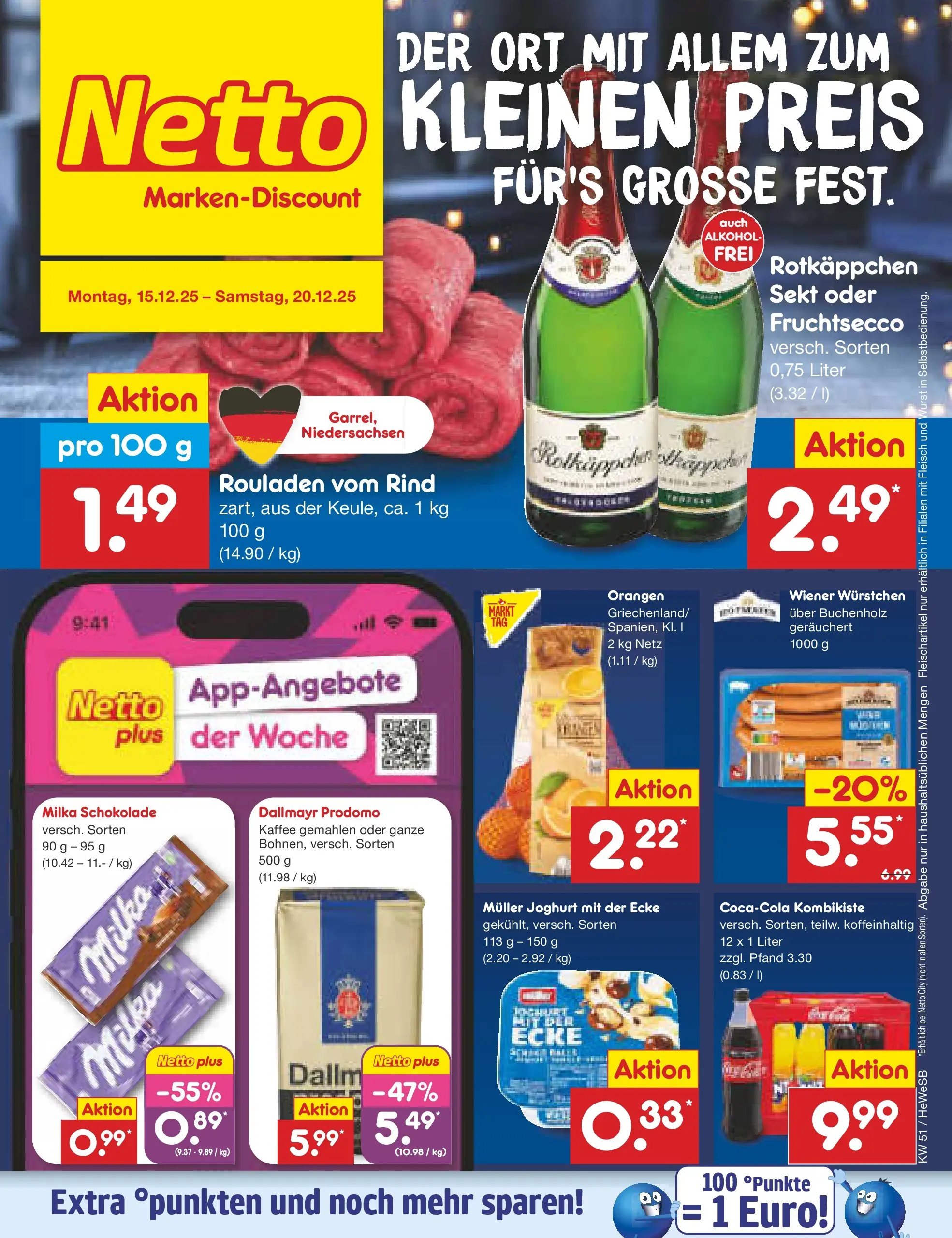 Netto Marken-Discount prospekt Hamburg (ab 15.12.2025) » Angebote | Seite: 1 | Produkte: Joghurt, Orangen, Fruchtsecco, Dallmayr prodomo Netto Marken-Discount prospekt Hamburg (ab 15.12.2025) » Angebote | Seite: 1 | Produkte: Joghurt, Orangen, Fruchtsecco, Dallmayr prodomo