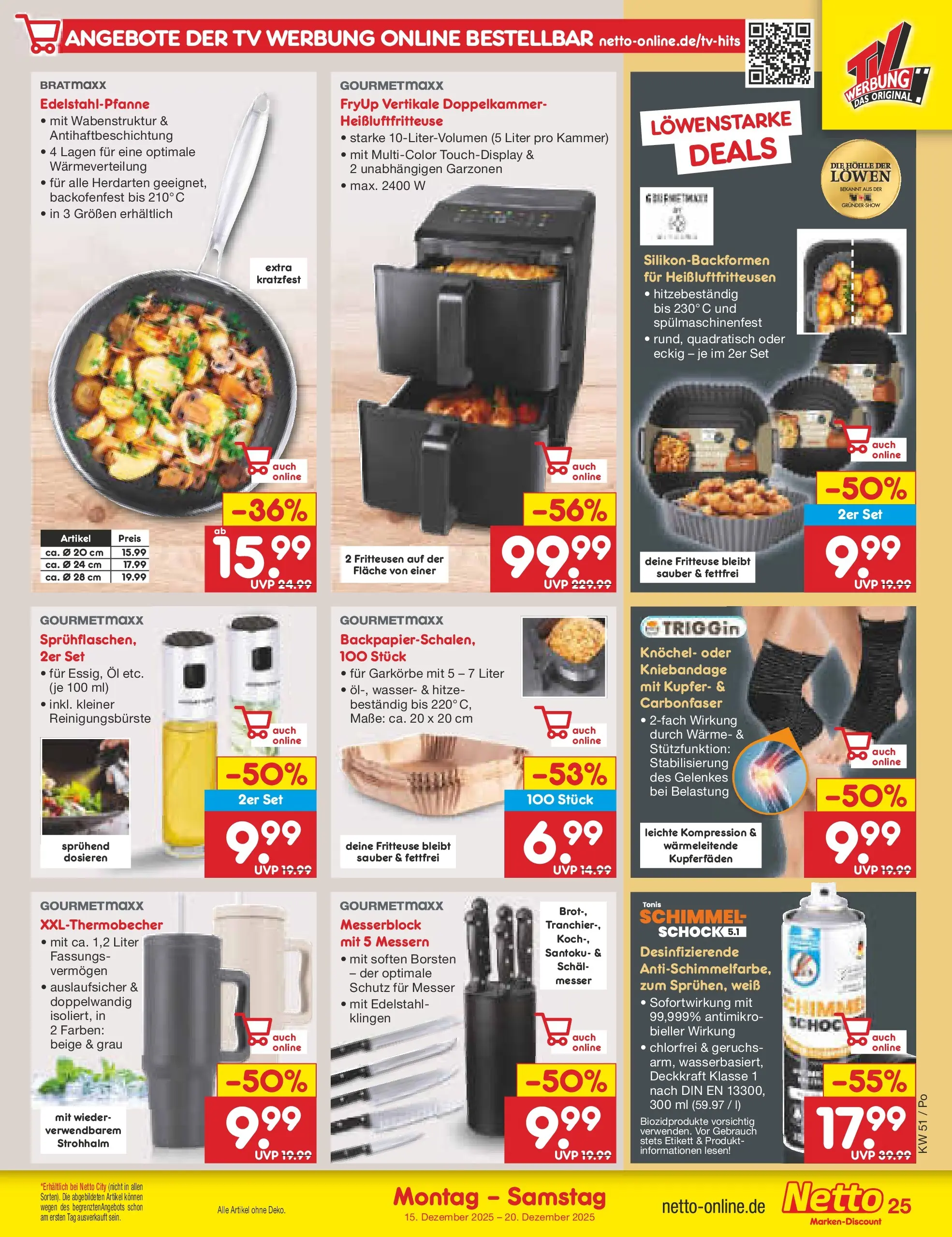 Netto Marken-Discount prospekt Regensburg	 (ab 15.12.2025) » Angebote | Seite: 35 | Produkte: Öl, Fritteuse, Schal, Heißluftfritteuse