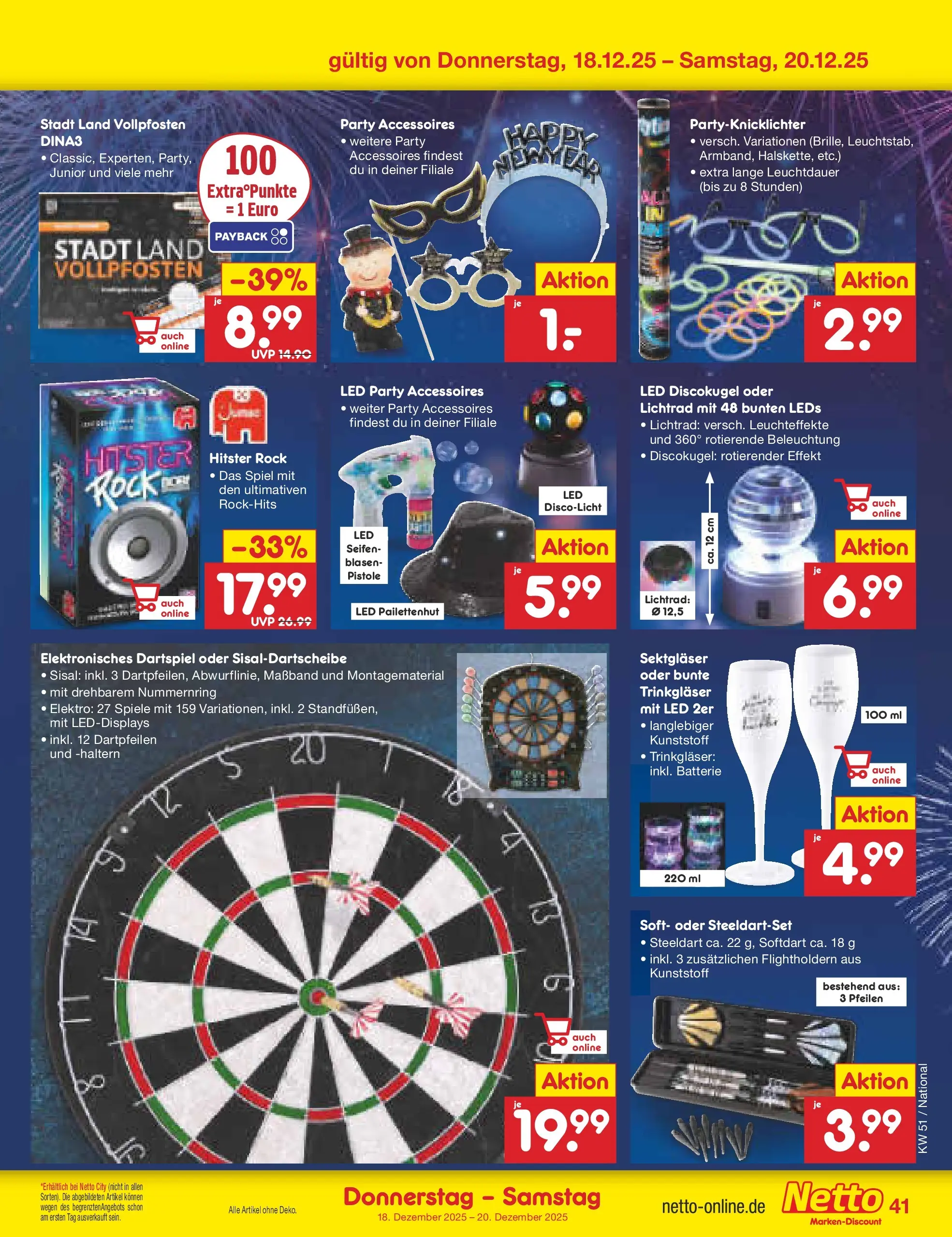 Netto Marken-Discount prospekt Bad Friedrichshall (ab 14.12.2025) » Angebote | Seite: 49 | Produkte: Spiel, Batterie, Rock Netto Marken-Discount prospekt Bad Friedrichshall (ab 14.12.2025) » Angebote | Seite: 49 | Produkte: Spiel, Batterie, Rock