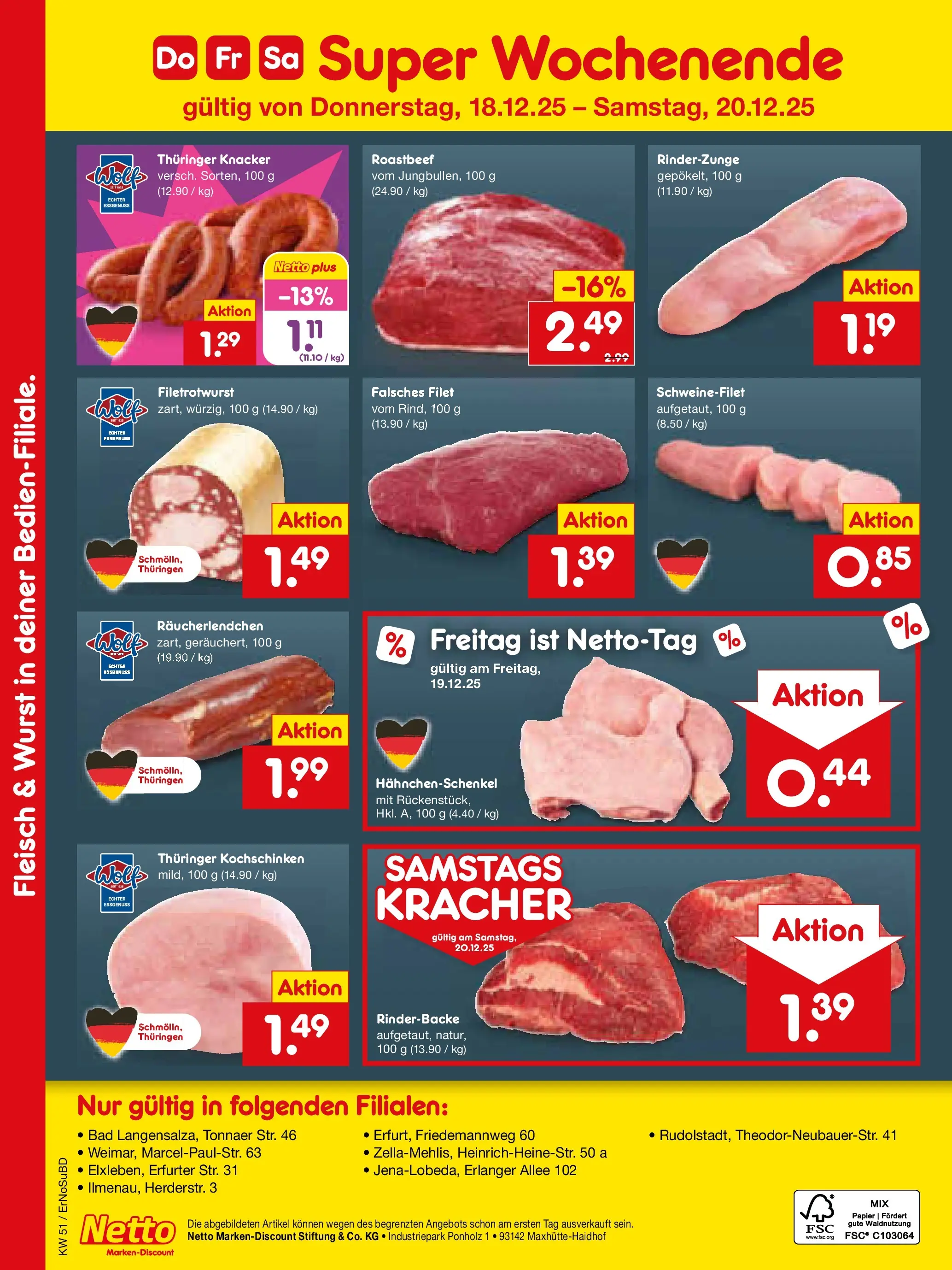 Netto Marken-Discount prospekt Elxleben (ab 15.12.2025) » Angebote | Seite: 7 | Produkte: Bad, Roastbeef, Schweinefilet, Fleisch Netto Marken-Discount prospekt Elxleben (ab 15.12.2025) » Angebote | Seite: 7 | Produkte: Bad, Roastbeef, Schweinefilet, Fleisch