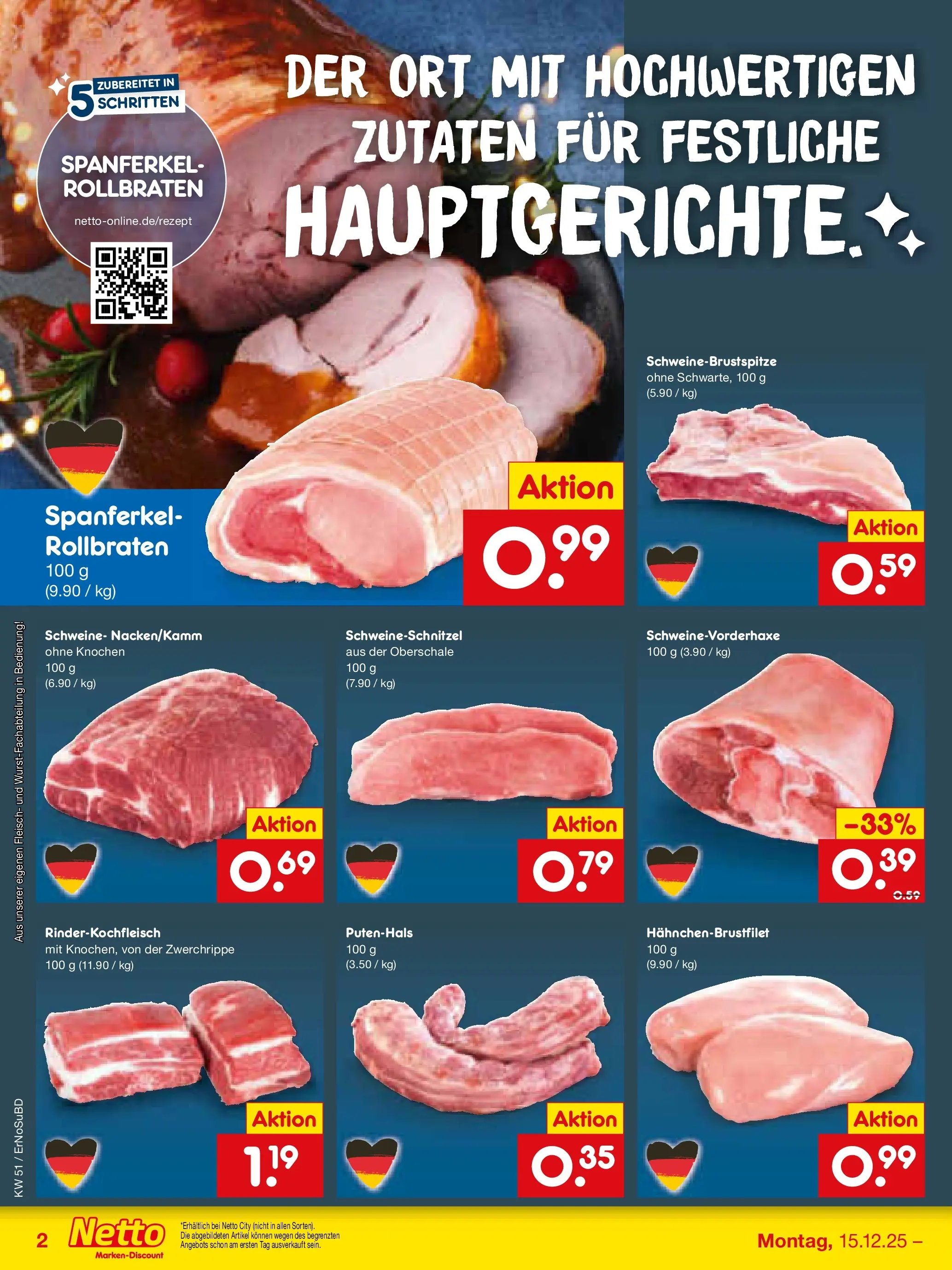 Netto Marken-Discount prospekt Elxleben (ab 15.12.2025) » Angebote | Seite: 8 | Produkte: Fleisch Netto Marken-Discount prospekt Elxleben (ab 15.12.2025) » Angebote | Seite: 8 | Produkte: Fleisch