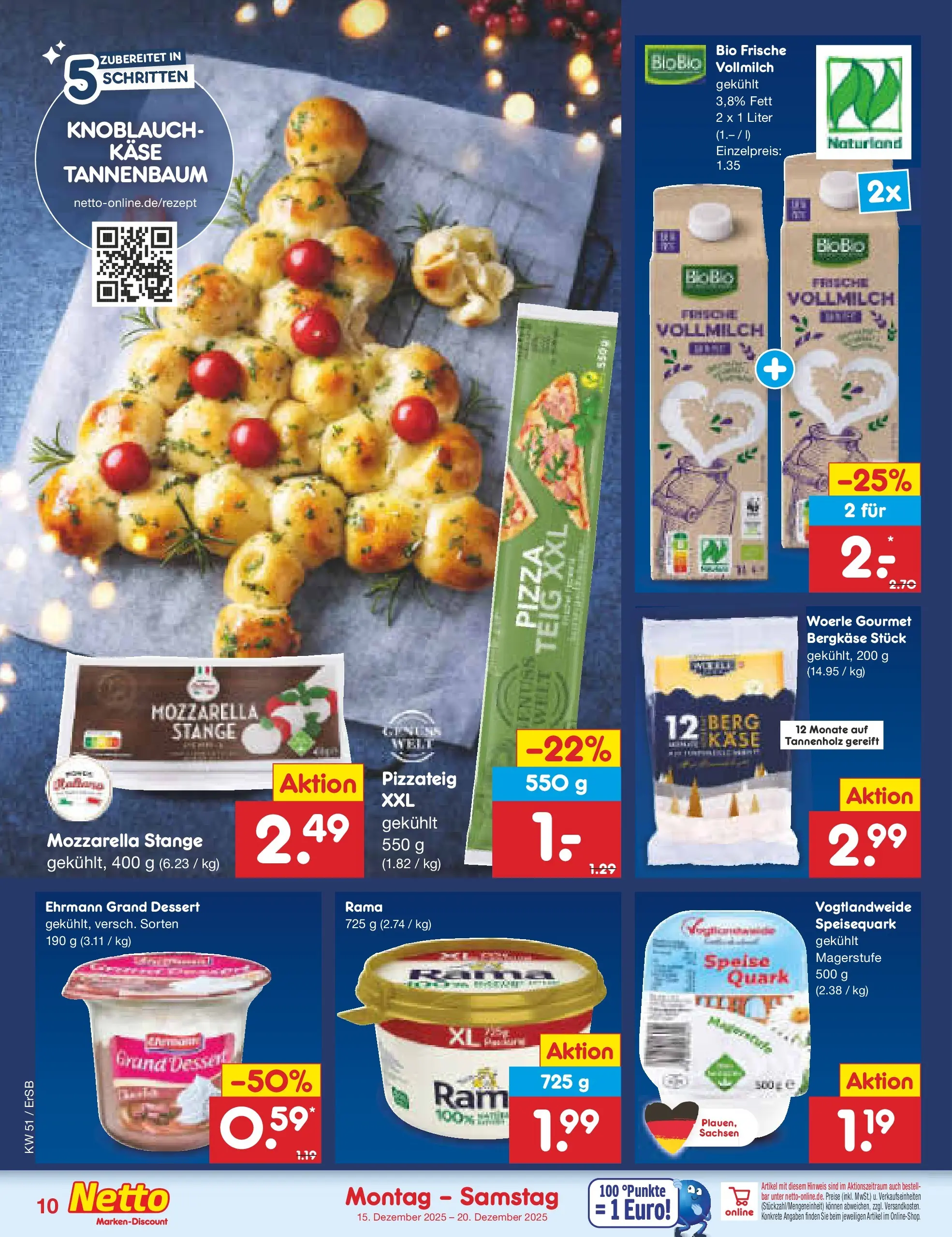 Netto Marken-Discount prospekt Erfurt (ab 15.12.2025) » Angebote | Seite: 10 | Produkte: Rama, Knoblauch, Pizza, Speisequark Netto Marken-Discount prospekt Erfurt (ab 15.12.2025) » Angebote | Seite: 10 | Produkte: Rama, Knoblauch, Pizza, Speisequark