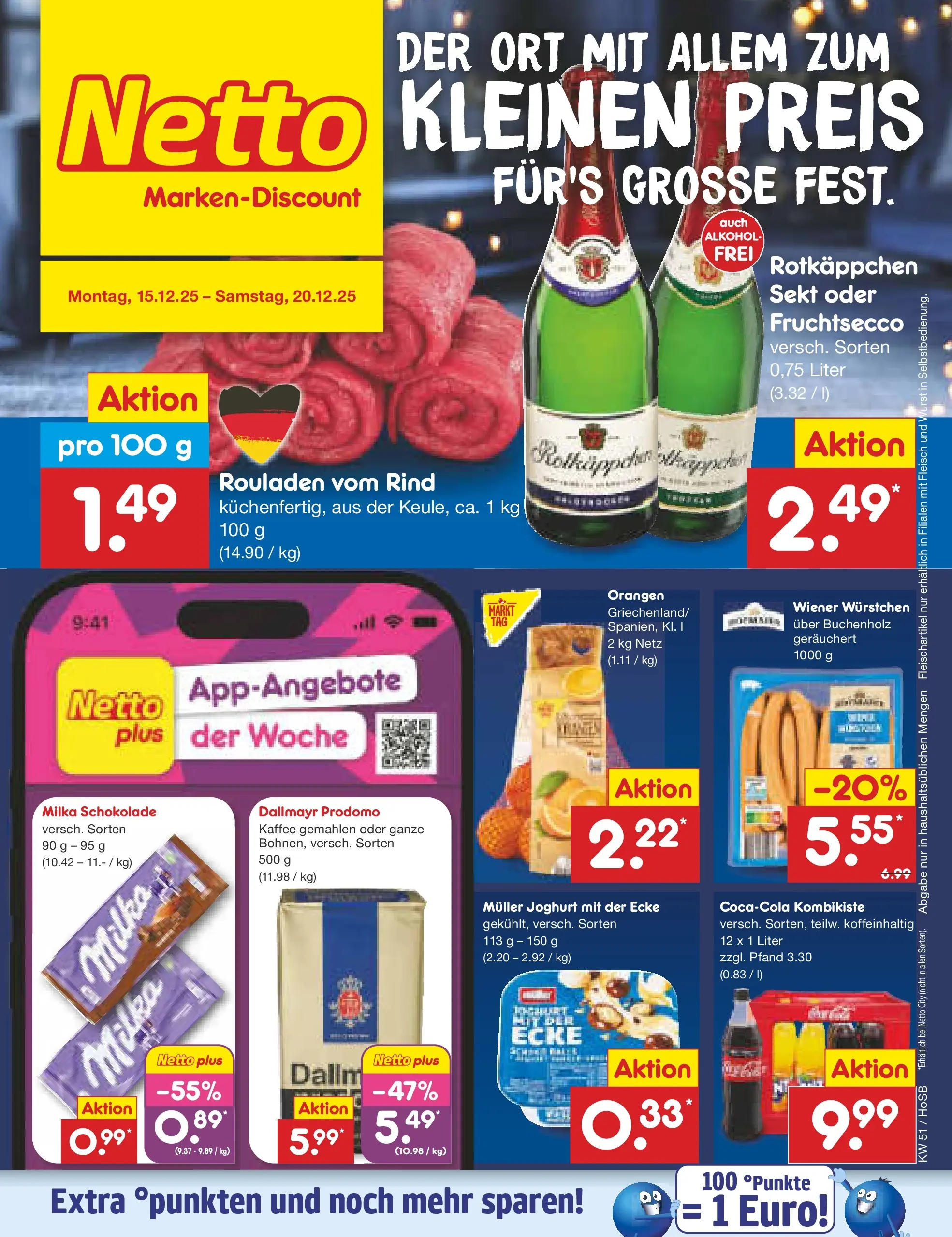 Netto Marken-Discount prospekt Hannover (ab 15.12.2025) » Angebote | Seite: 1 | Produkte: Kaffee, Schokolade, Milka, Wurst Netto Marken-Discount prospekt Hannover (ab 15.12.2025) » Angebote | Seite: 1 | Produkte: Kaffee, Schokolade, Milka, Wurst