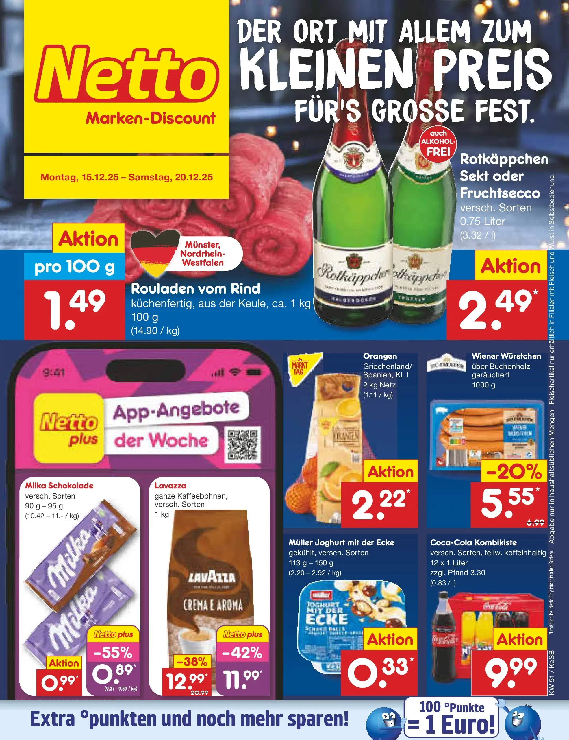 Netto Marken-Discount prospekt Kruft (ab 15.12.2025) » Angebote | Seite: 1 | Produkte: Schokolade, Sekt, Fruchtsecco, Rotkäppchen Netto Marken-Discount prospekt Kruft (ab 15.12.2025) » Angebote | Seite: 1 | Produkte: Schokolade, Sekt, Fruchtsecco, Rotkäppchen