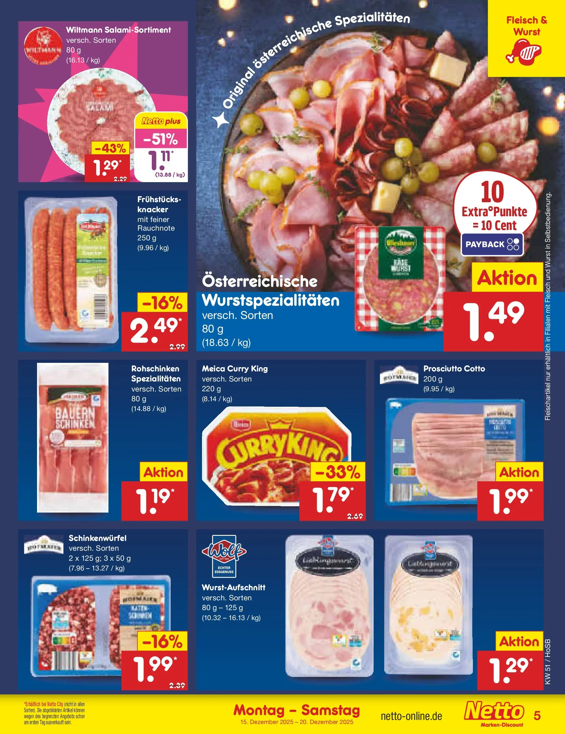 Netto Marken-Discount prospekt Hannover (ab 15.12.2025) » Angebote | Seite: 5 | Produkte: Meica, Wurst, Fleisch Netto Marken-Discount prospekt Hannover (ab 15.12.2025) » Angebote | Seite: 5 | Produkte: Meica, Wurst, Fleisch