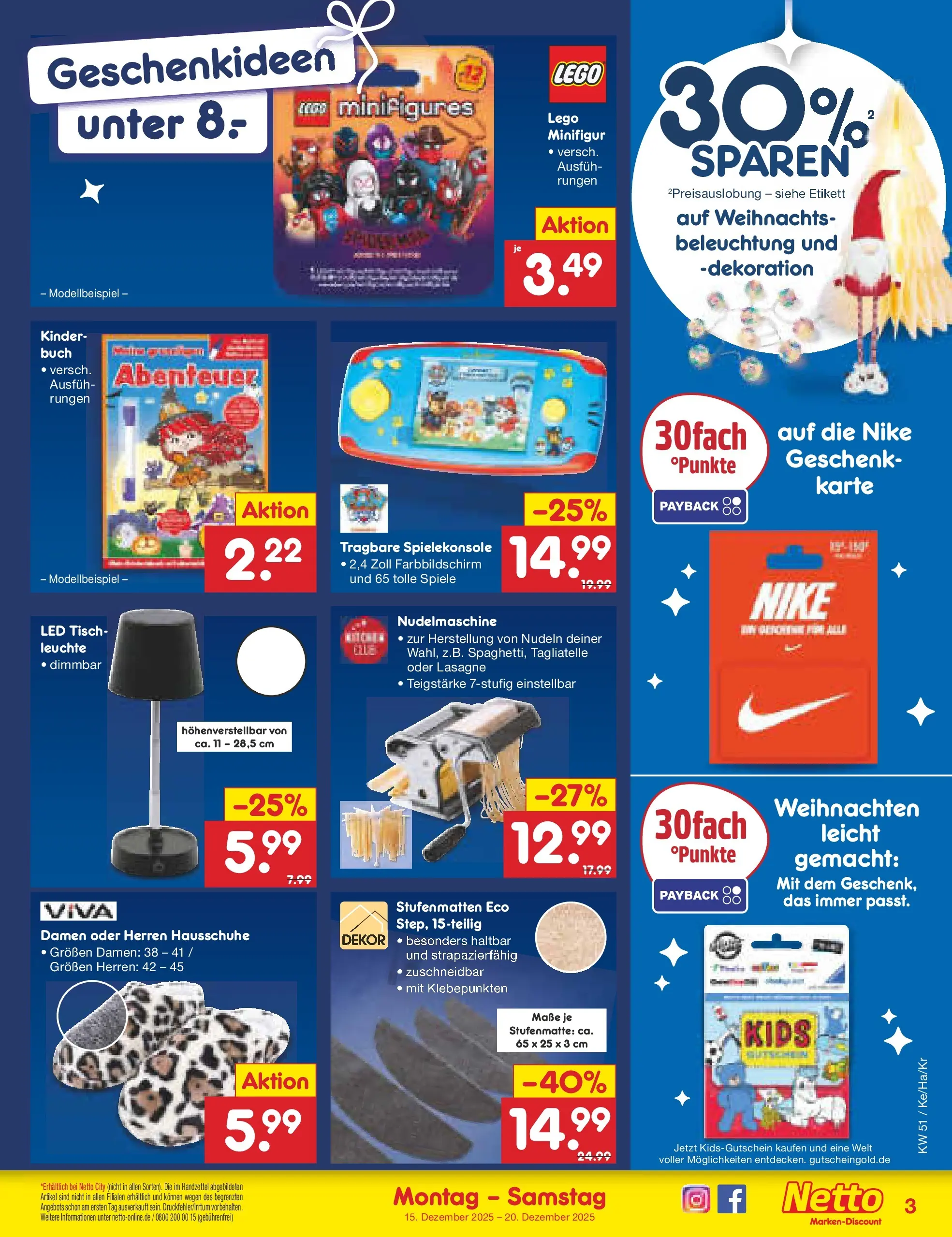 Netto Marken-Discount prospekt Kruft (ab 15.12.2025) » Angebote | Seite: 29 | Produkte: Tisch, Stufenmatte, Hausschuhe, Nudeln Netto Marken-Discount prospekt Kruft (ab 15.12.2025) » Angebote | Seite: 29 | Produkte: Tisch, Stufenmatte, Hausschuhe, Nudeln