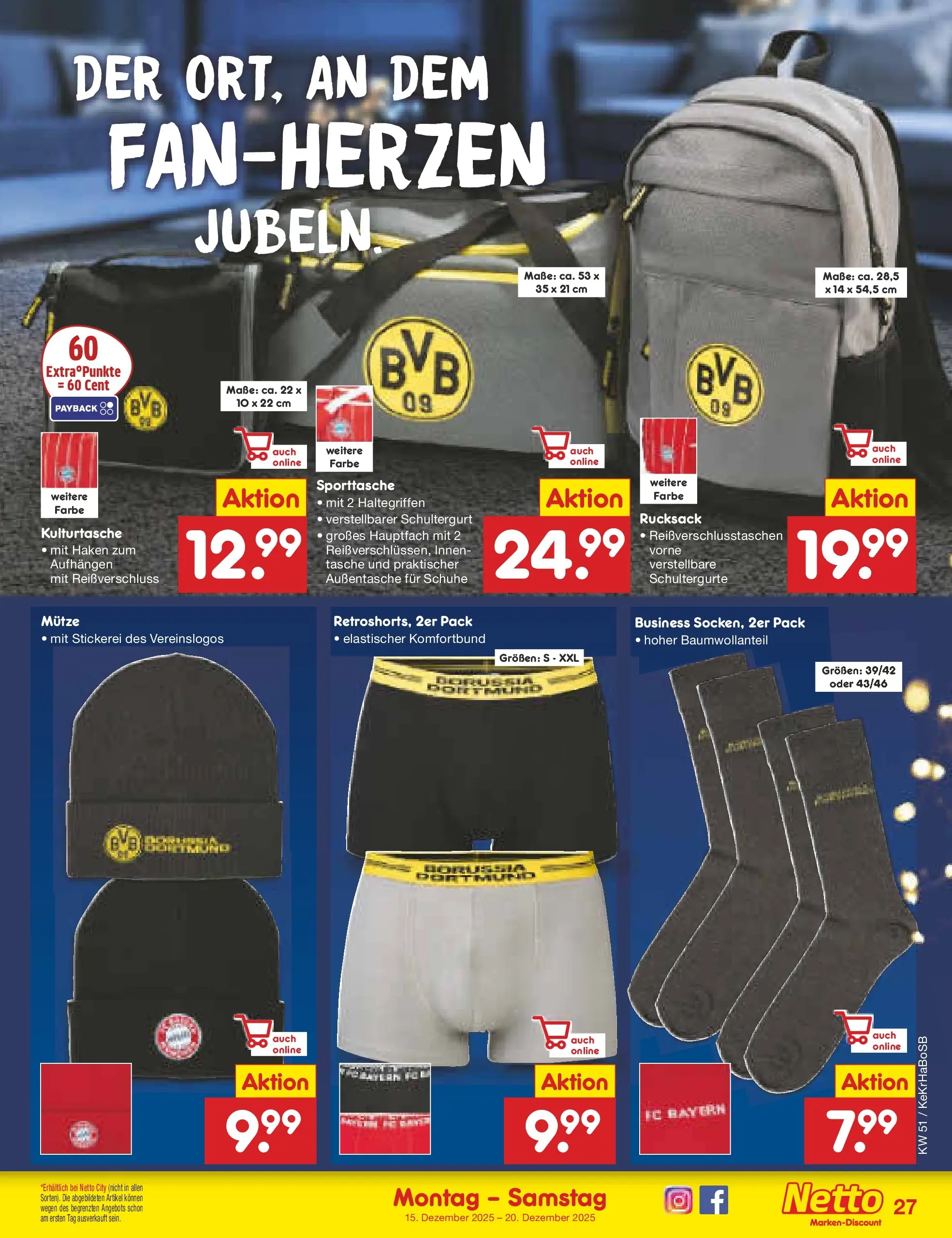 Netto Marken-Discount prospekt Kruft (ab 15.12.2025) » Angebote | Seite: 35 | Produkte: Tasche, Rucksack Netto Marken-Discount prospekt Kruft (ab 15.12.2025) » Angebote | Seite: 35 | Produkte: Tasche, Rucksack