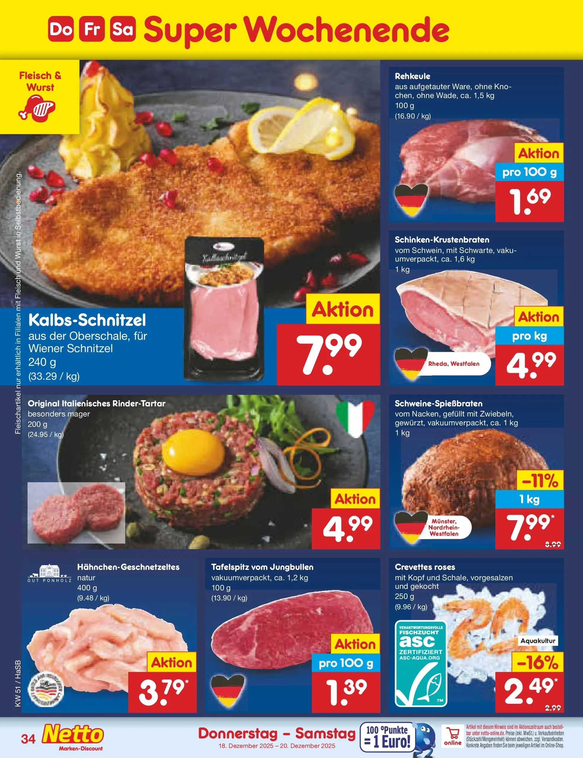 Netto Marken-Discount prospekt Wuppertal (ab 15.12.2025) » Angebote | Seite: 42 | Produkte: Tafelspitz, Schnitzel, Wurst, Fleisch Netto Marken-Discount prospekt Wuppertal (ab 15.12.2025) » Angebote | Seite: 42 | Produkte: Tafelspitz, Schnitzel, Wurst, Fleisch
