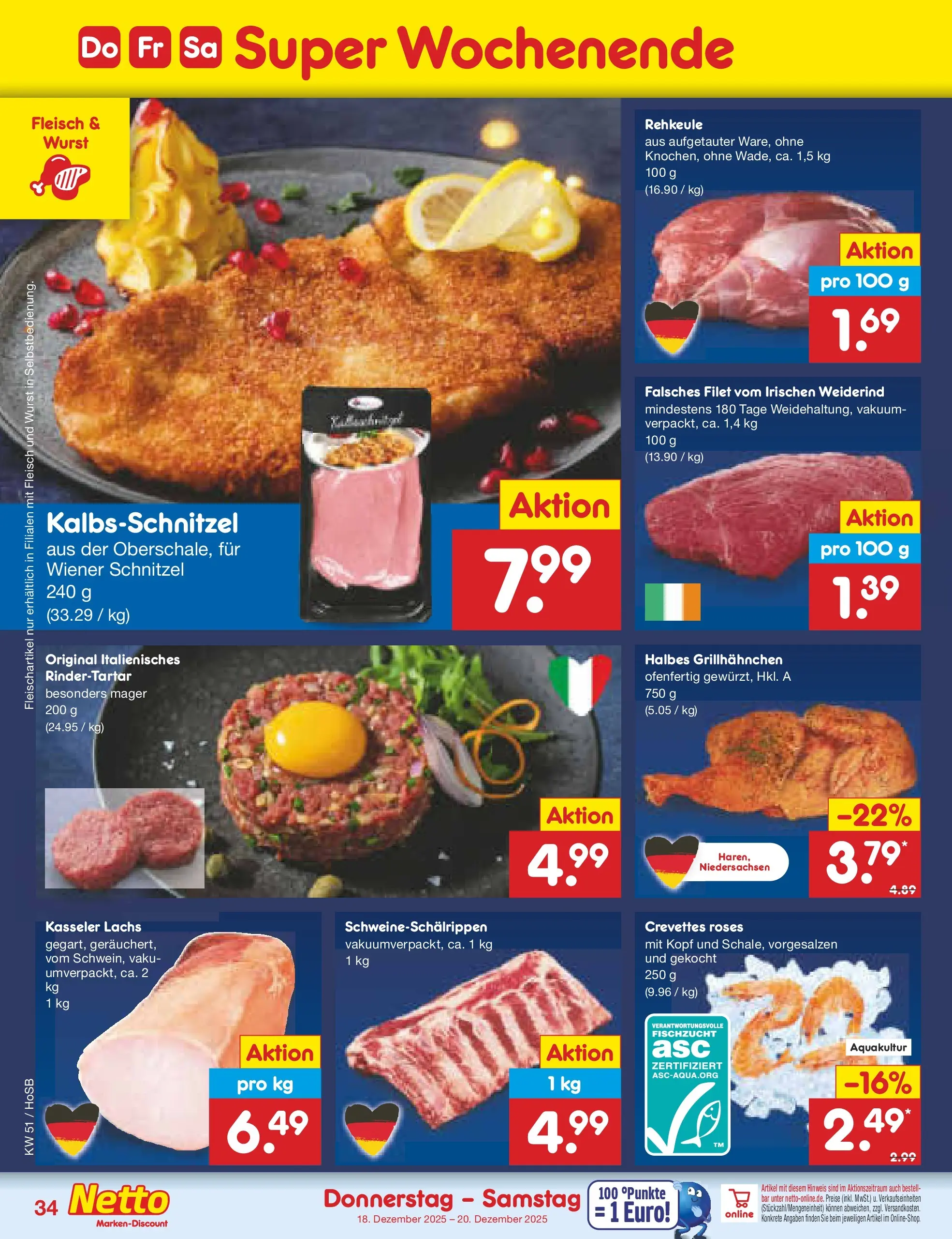 Netto Marken-Discount prospekt Hannover (ab 15.12.2025) » Angebote | Seite: 42 | Produkte: Schnitzel, Lachs, Wurst, Fleisch Netto Marken-Discount prospekt Hannover (ab 15.12.2025) » Angebote | Seite: 42 | Produkte: Schnitzel, Lachs, Wurst, Fleisch