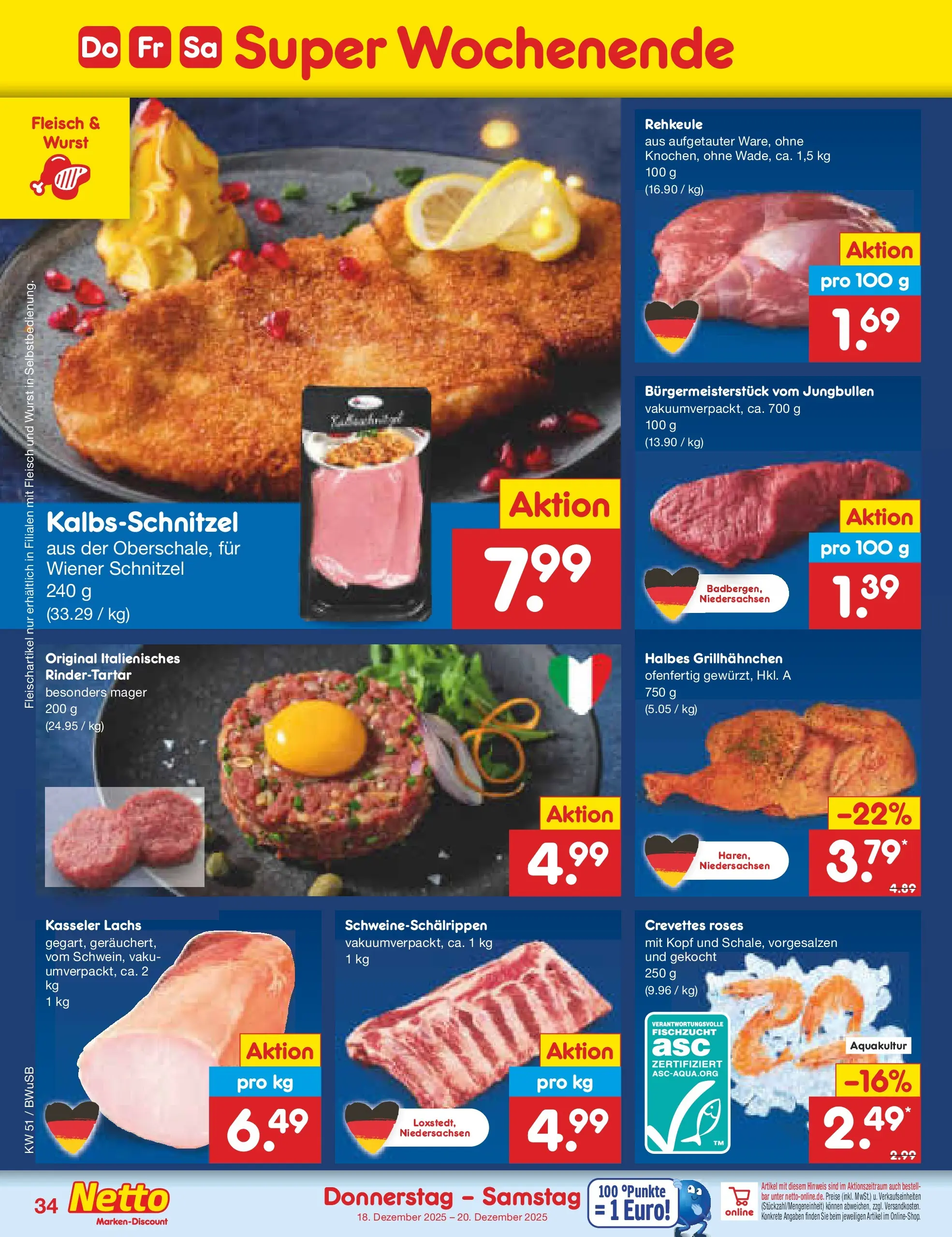 Netto Marken-Discount prospekt Stemwede-Dielingen (ab 14.12.2025) » Angebote | Seite: 42 | Produkte: Schnitzel, Lachs, Wurst, Fleisch Netto Marken-Discount prospekt Stemwede-Dielingen (ab 14.12.2025) » Angebote | Seite: 42 | Produkte: Schnitzel, Lachs, Wurst, Fleisch