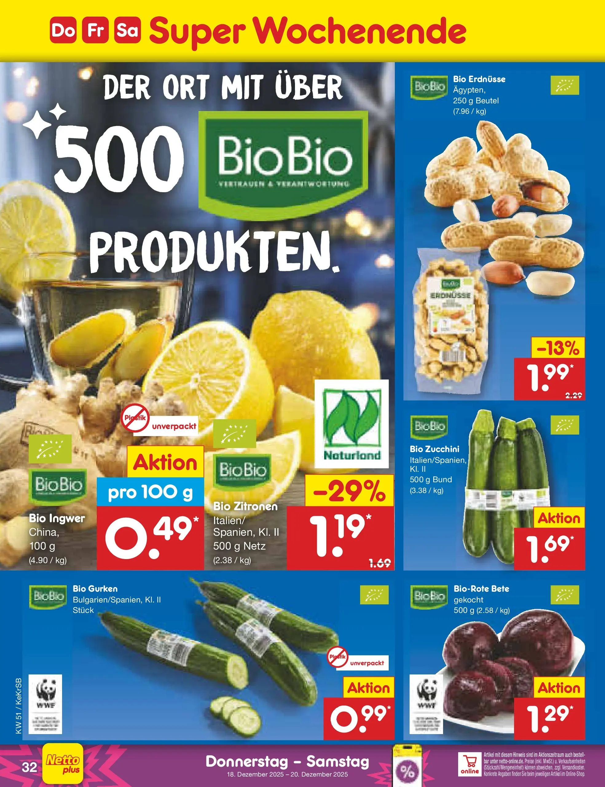 Netto Marken-Discount prospekt Kruft (ab 15.12.2025) » Angebote | Seite: 40 | Produkte: Erdnüsse, Zucchini, Gurken, Zitronen Netto Marken-Discount prospekt Kruft (ab 15.12.2025) » Angebote | Seite: 40 | Produkte: Erdnüsse, Zucchini, Gurken, Zitronen